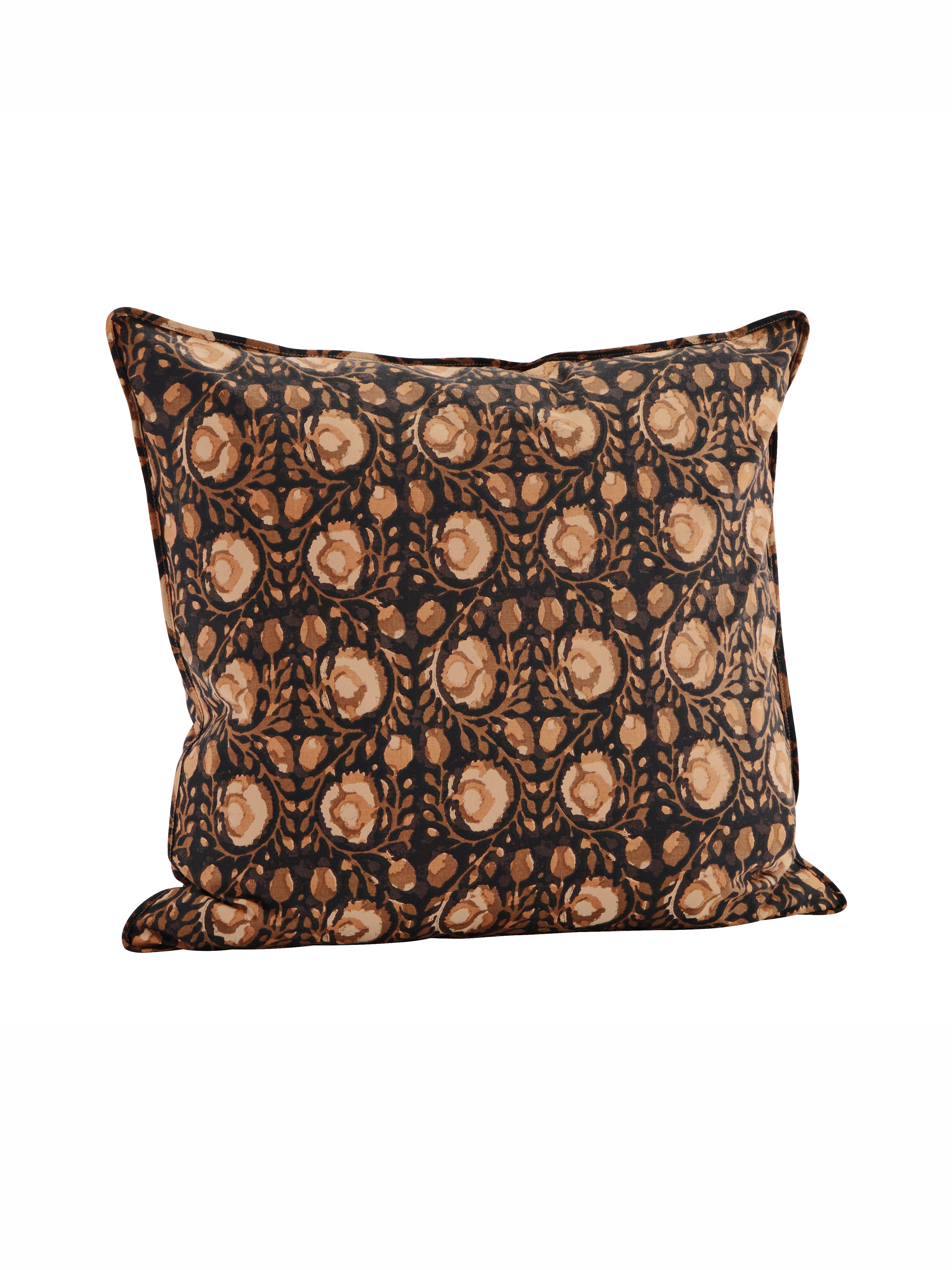 Printed cushion Brown, orange, Peach