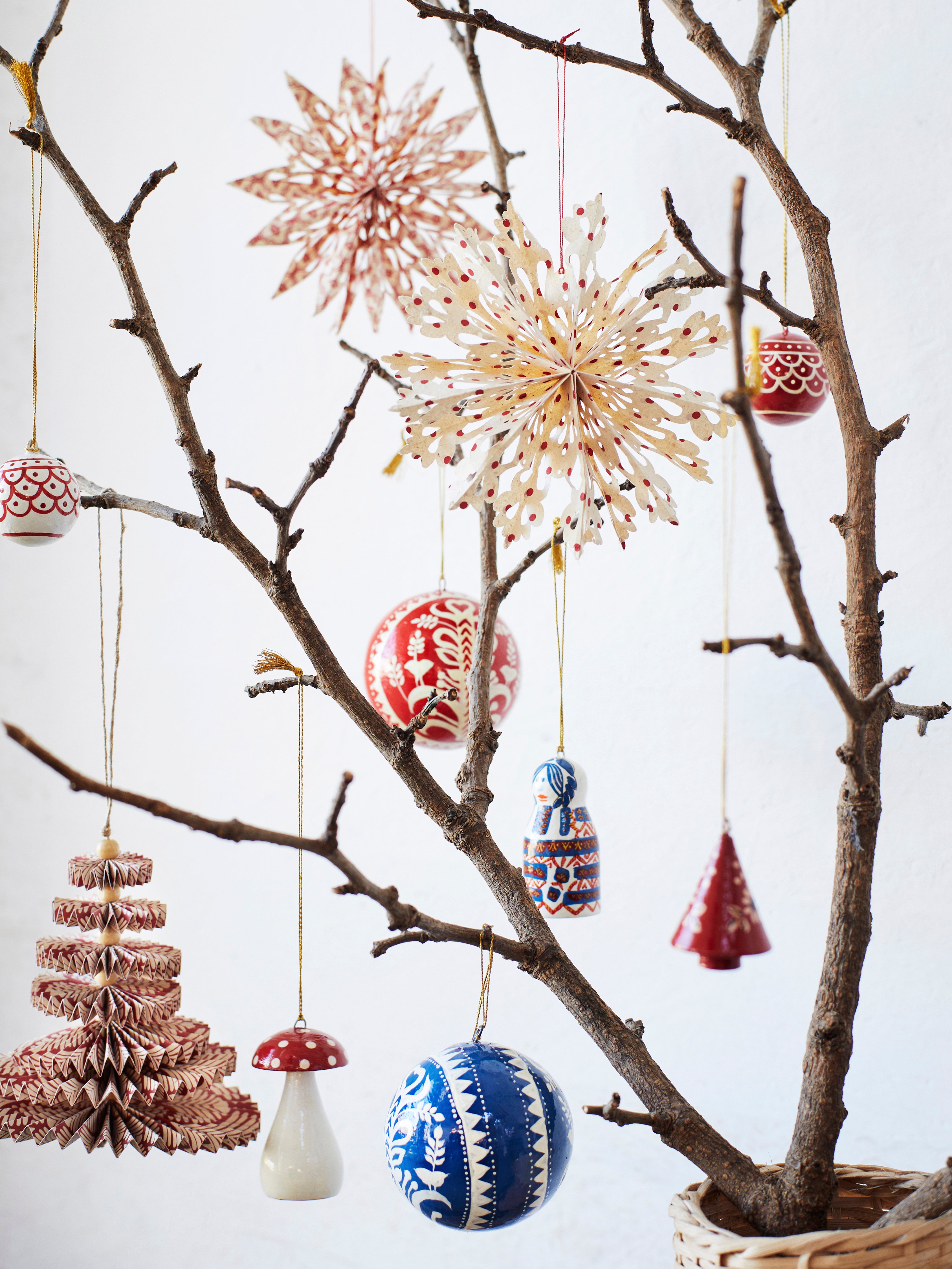 Handmade Paper Mache Ball Decoration