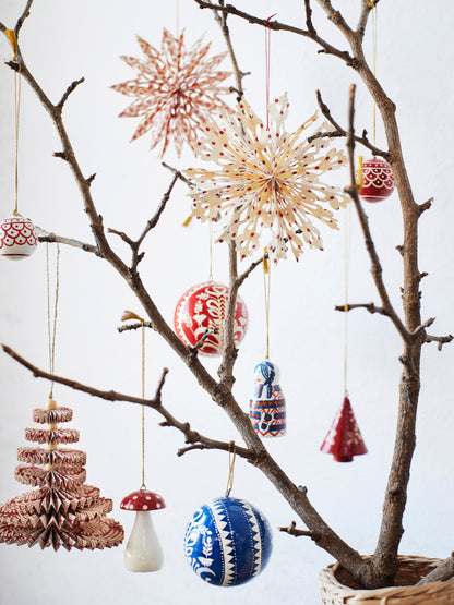 Handmade Paper Mache Ball Decoration