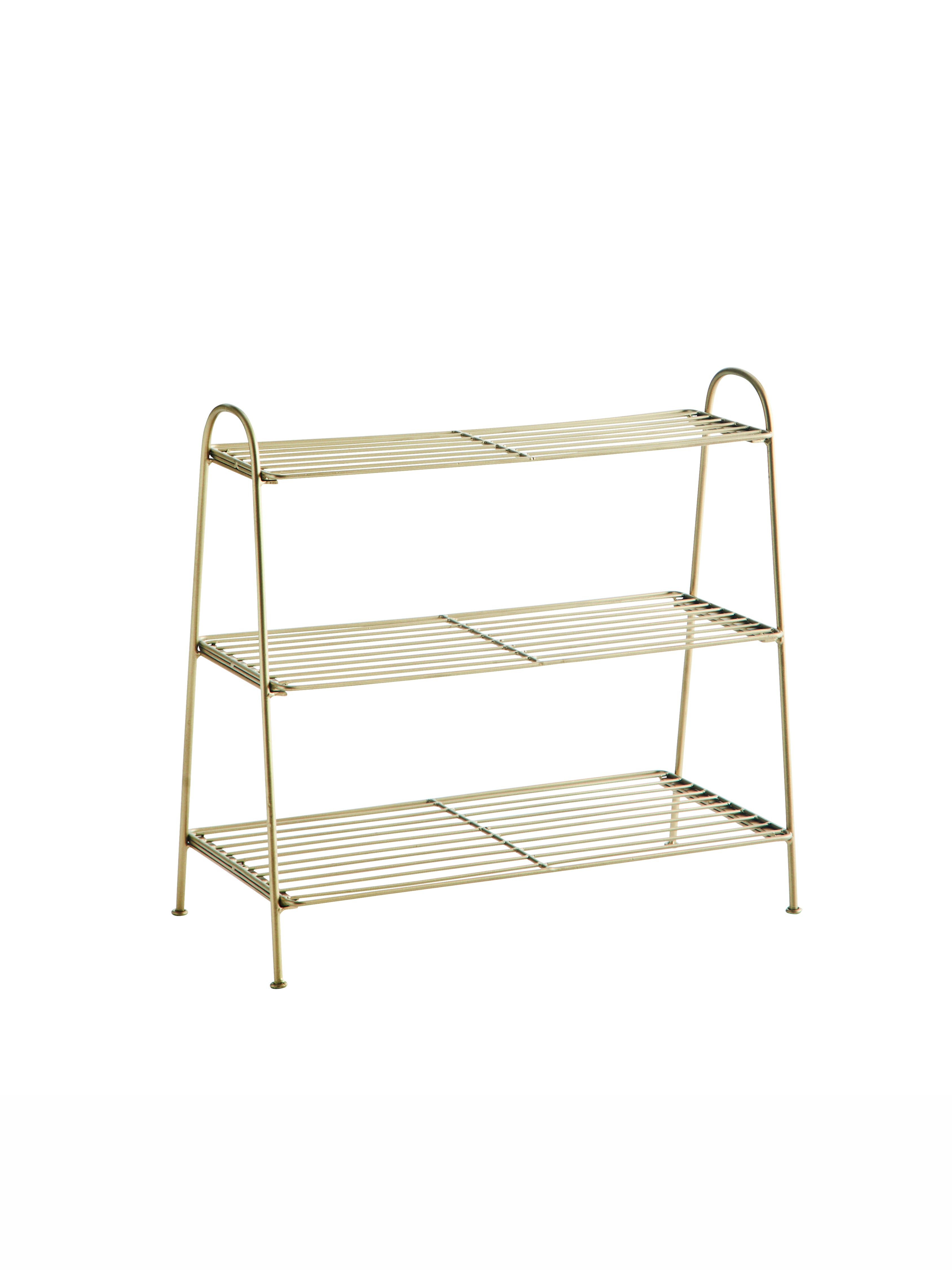 Three Tiered Iron Shoe Rack