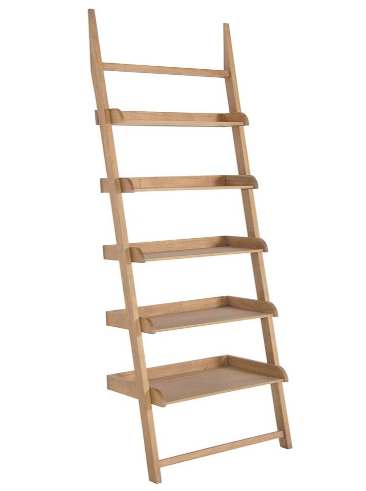 Oak Step Shelving Unit