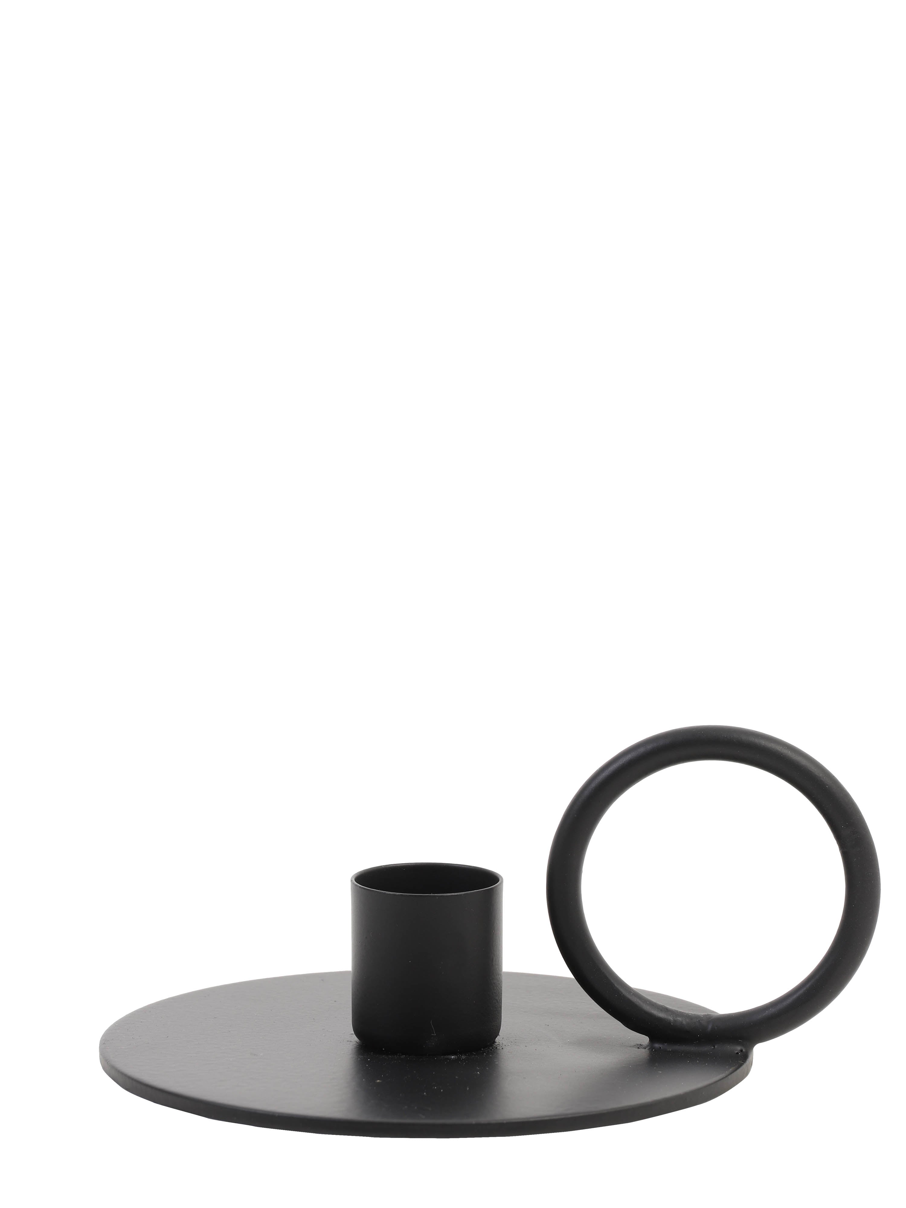 Oekaza Black Metal Candle Holder