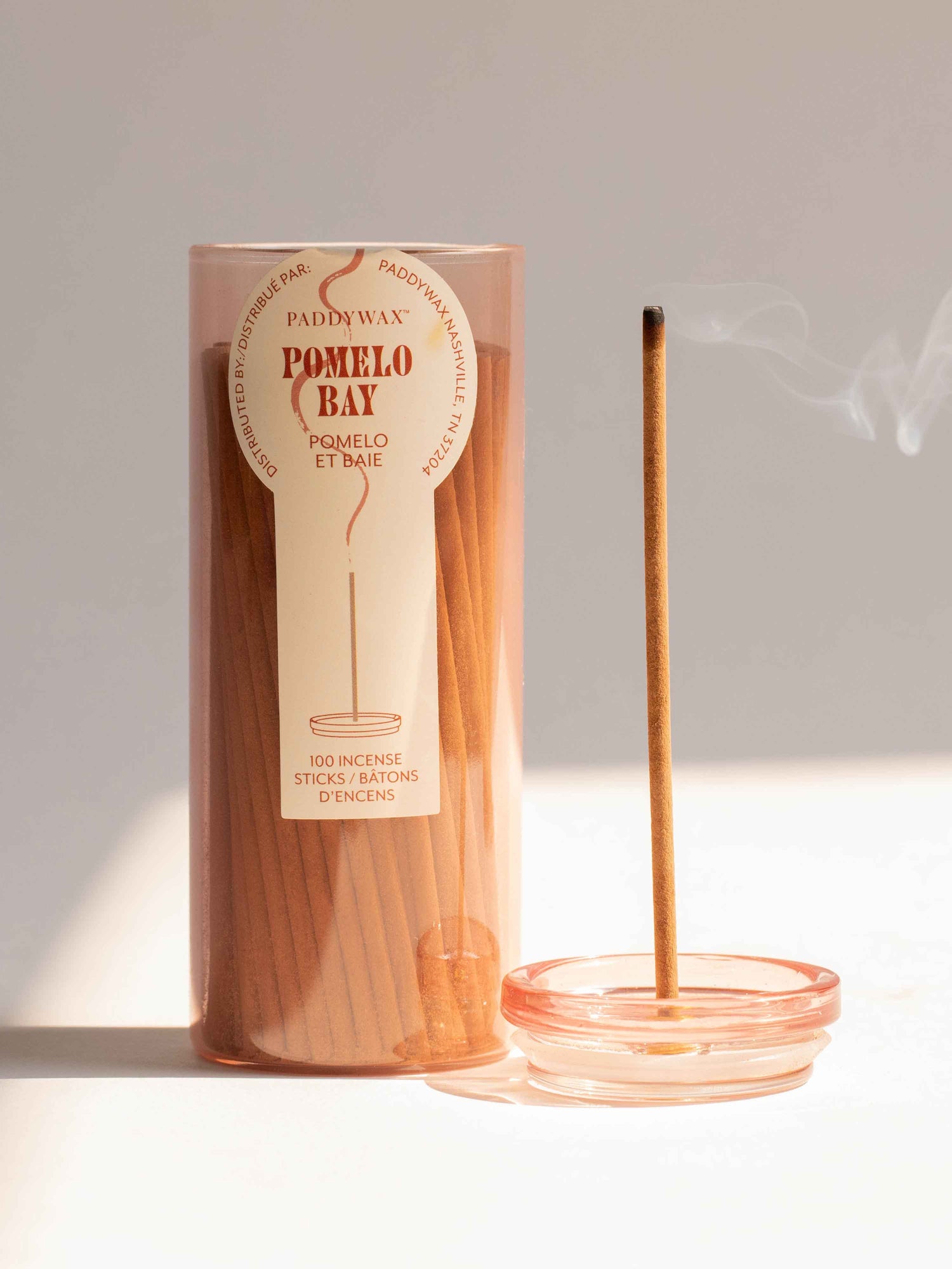 100 Incense Sticks &amp; Glass Holder - Pomelo Bay