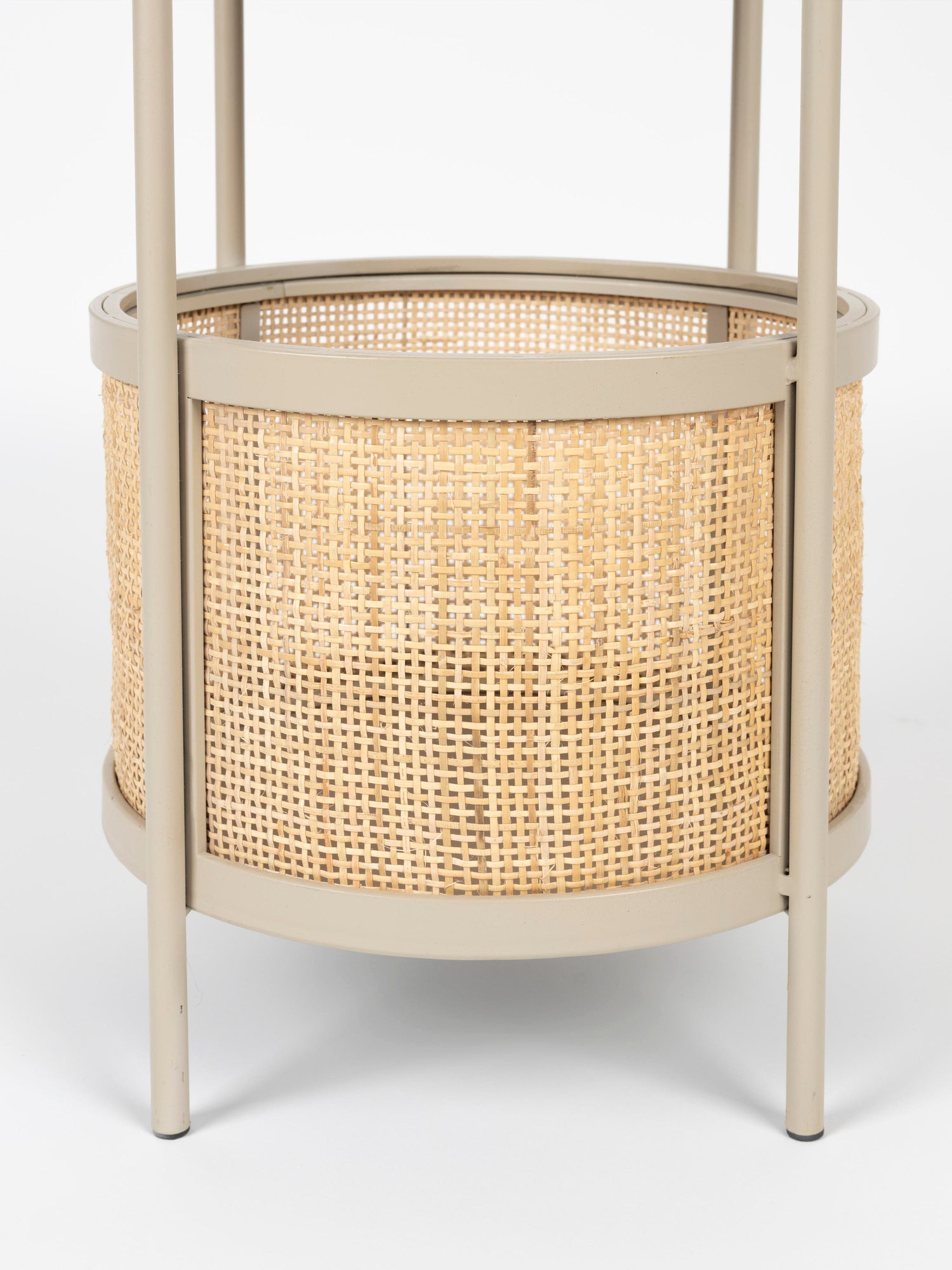 Marvis Sand Rattan Round Side Table