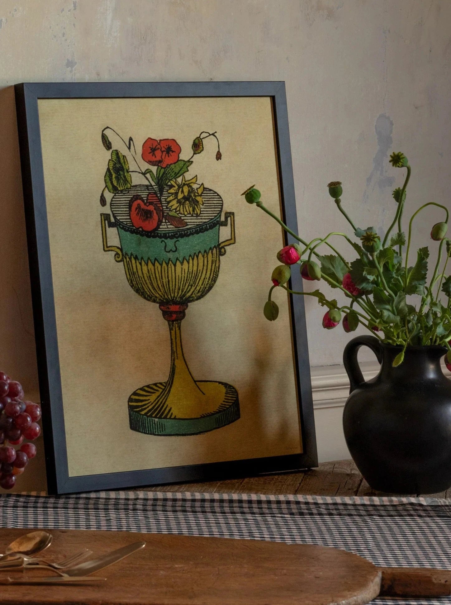 Tarot Card Cups- A3 Giclee Print