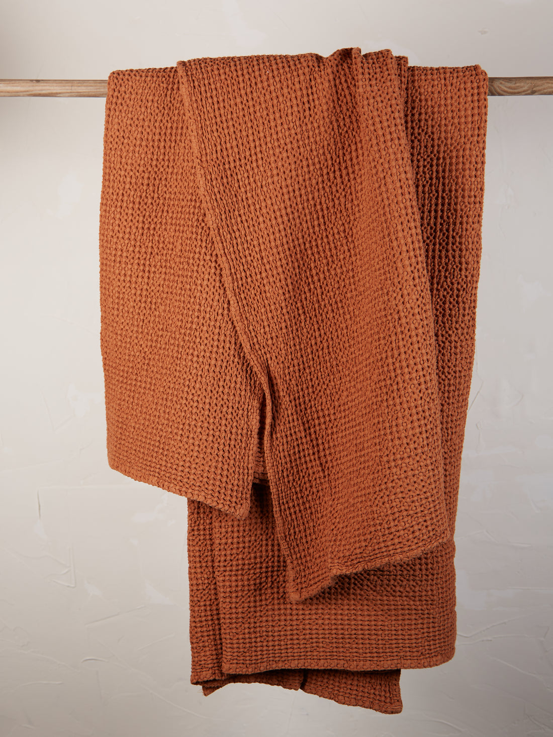 Maia Recycled Honeycomb Bedspread Throw - Copper - 4 Sizes Available