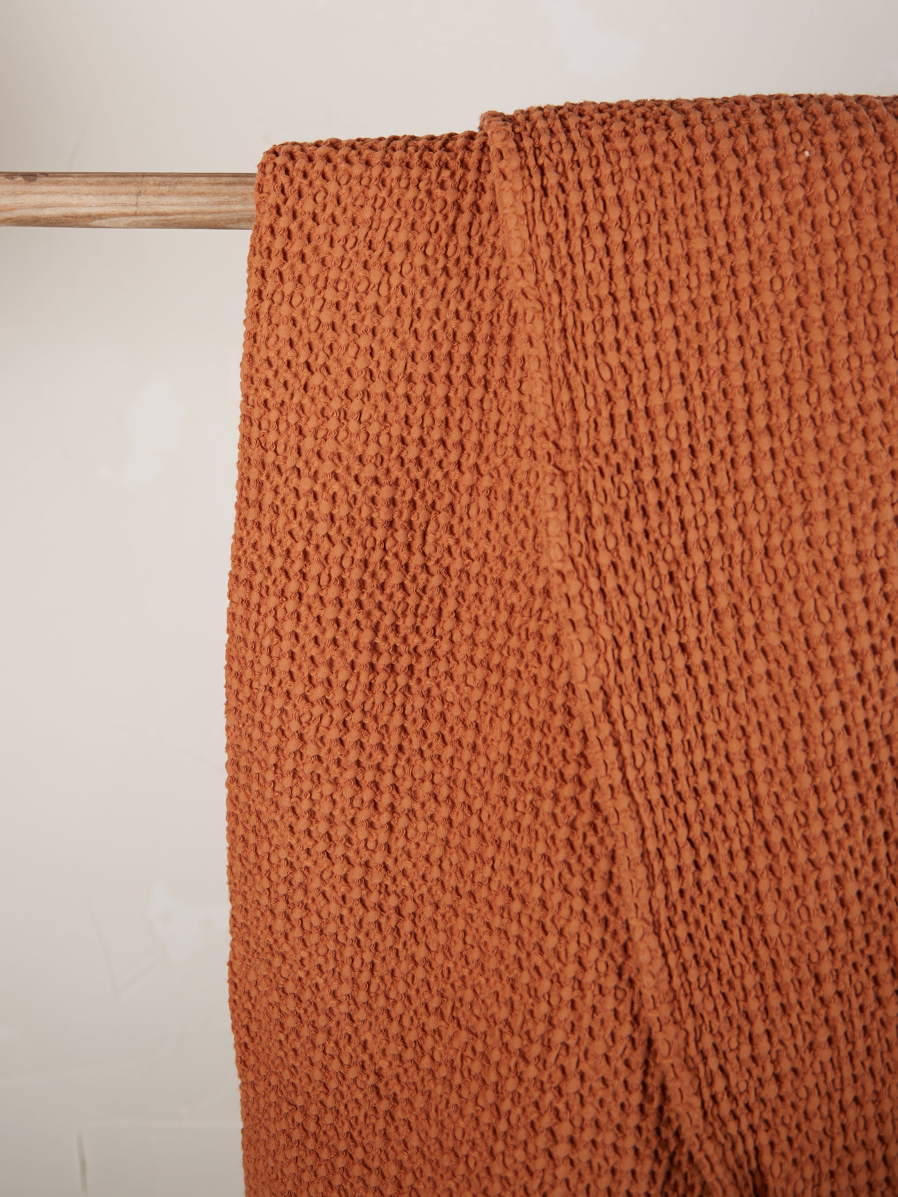 Maia Recycled Honeycomb Bedspread Throw - Copper - 4 Sizes Available