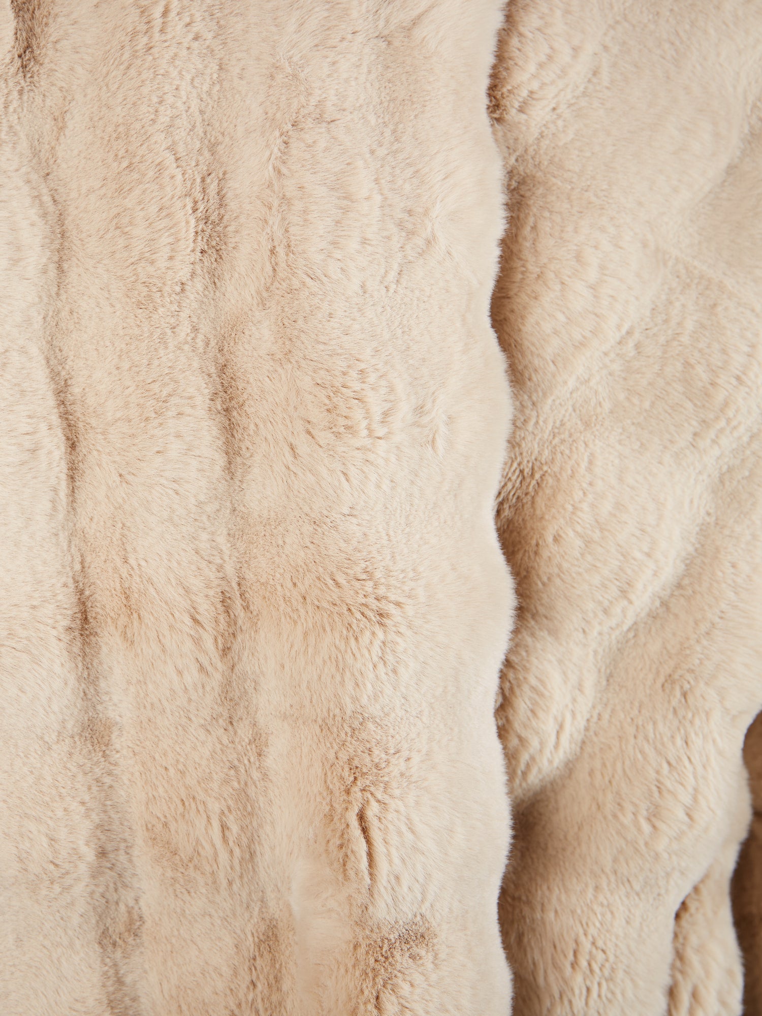 Berton Recycled Faux Fur Throw Natural