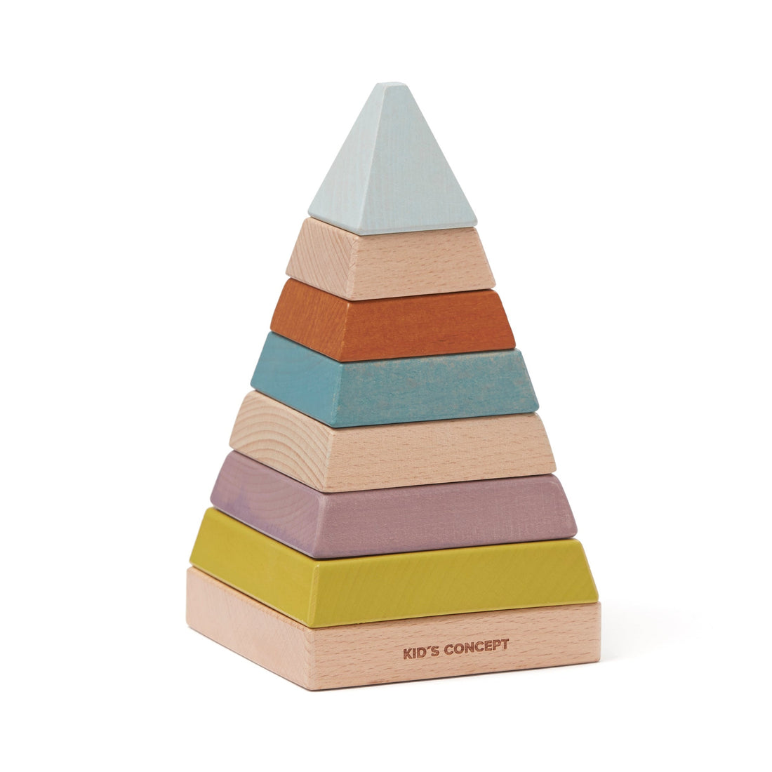 Wooden Stacking Pyramid with Numbers