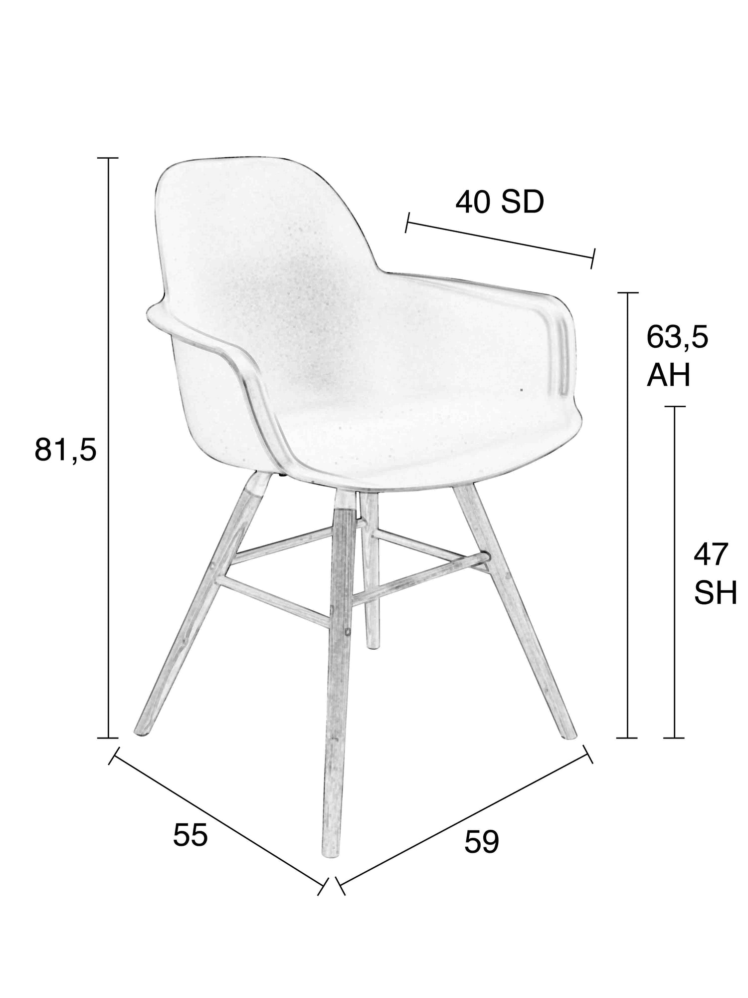 Albert Kuip Arm Chair - 6 colour options