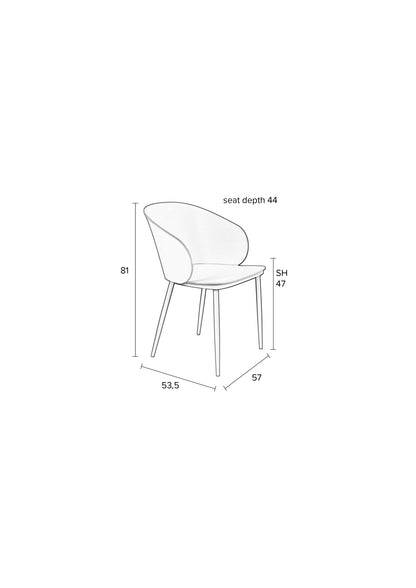 Gigi Dining Chair - 4 Colour options