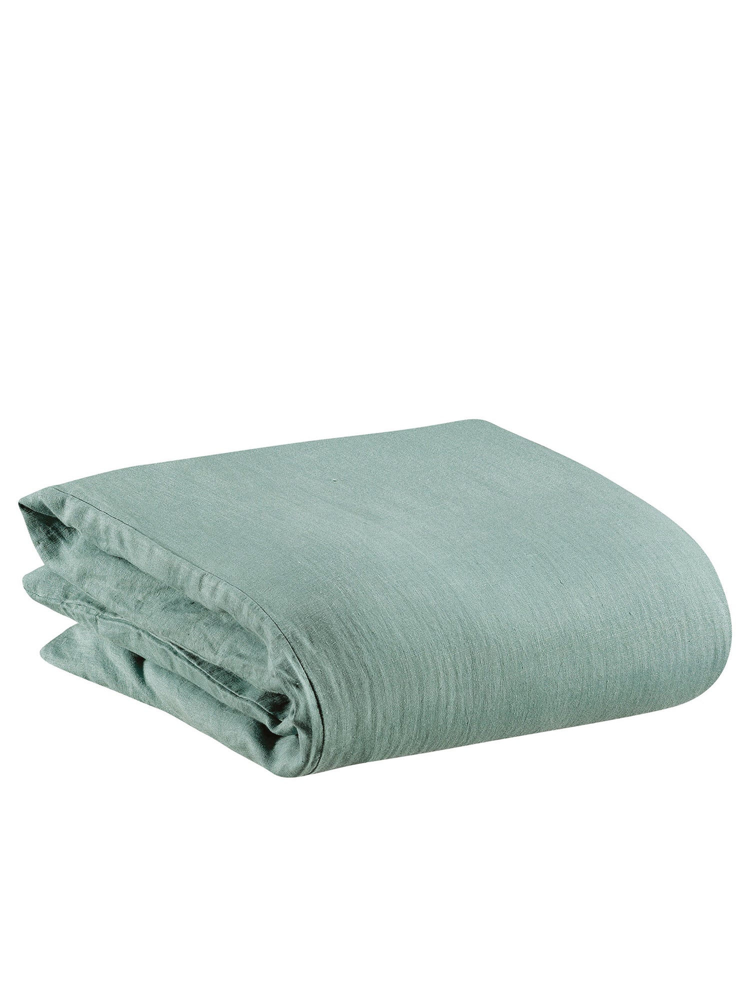 Zeff Stonewashed Linen King Size Duvet Cover - Vert De Gris