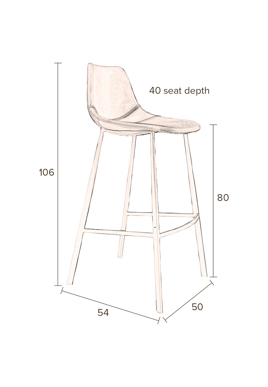 Franky Bar Stool - 2 Colour Options