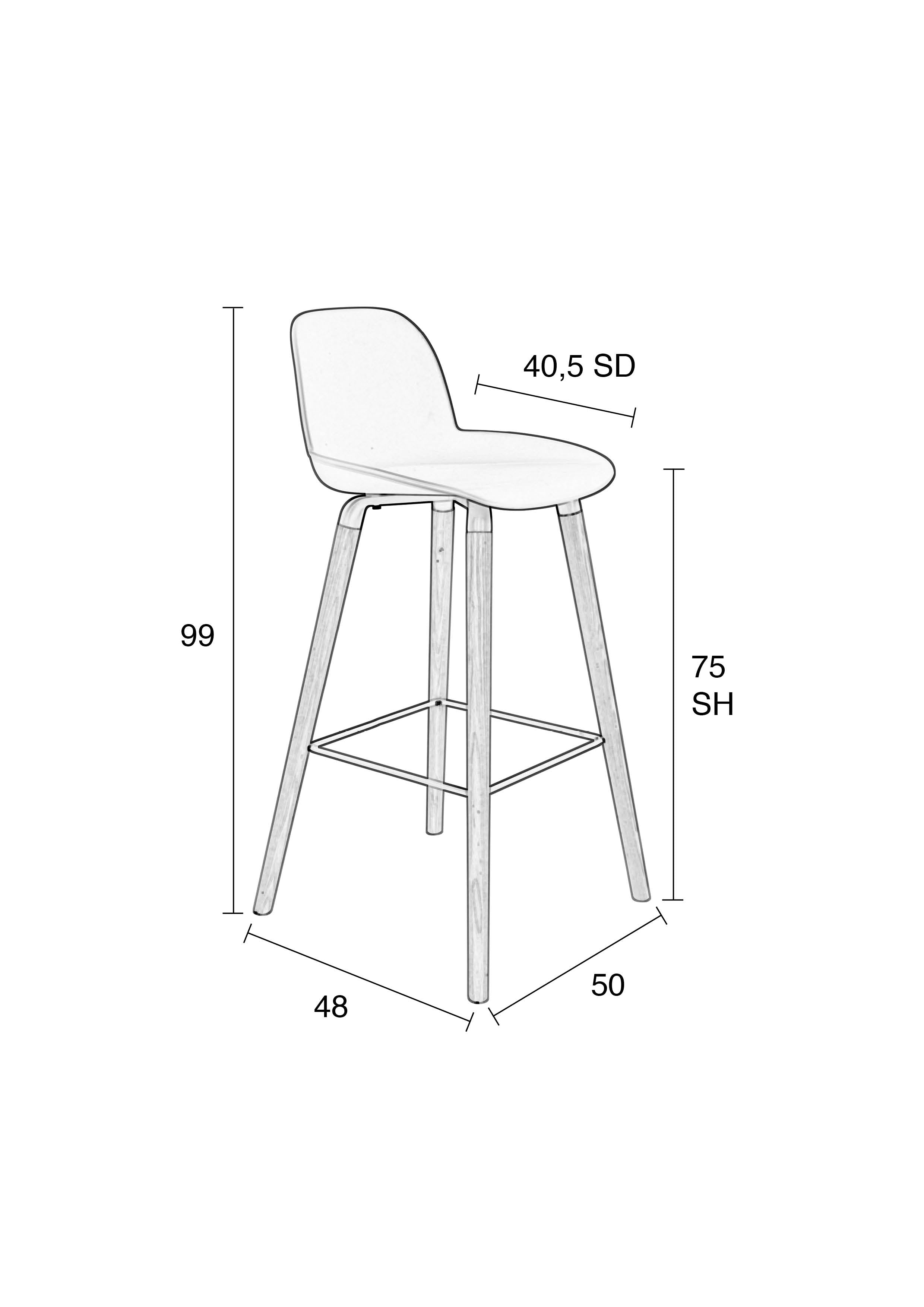 Albert Kuip Bar Stool - 6 colour options