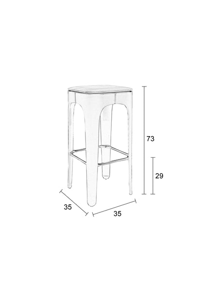 Sitting High Bar Stool - 3 colour options