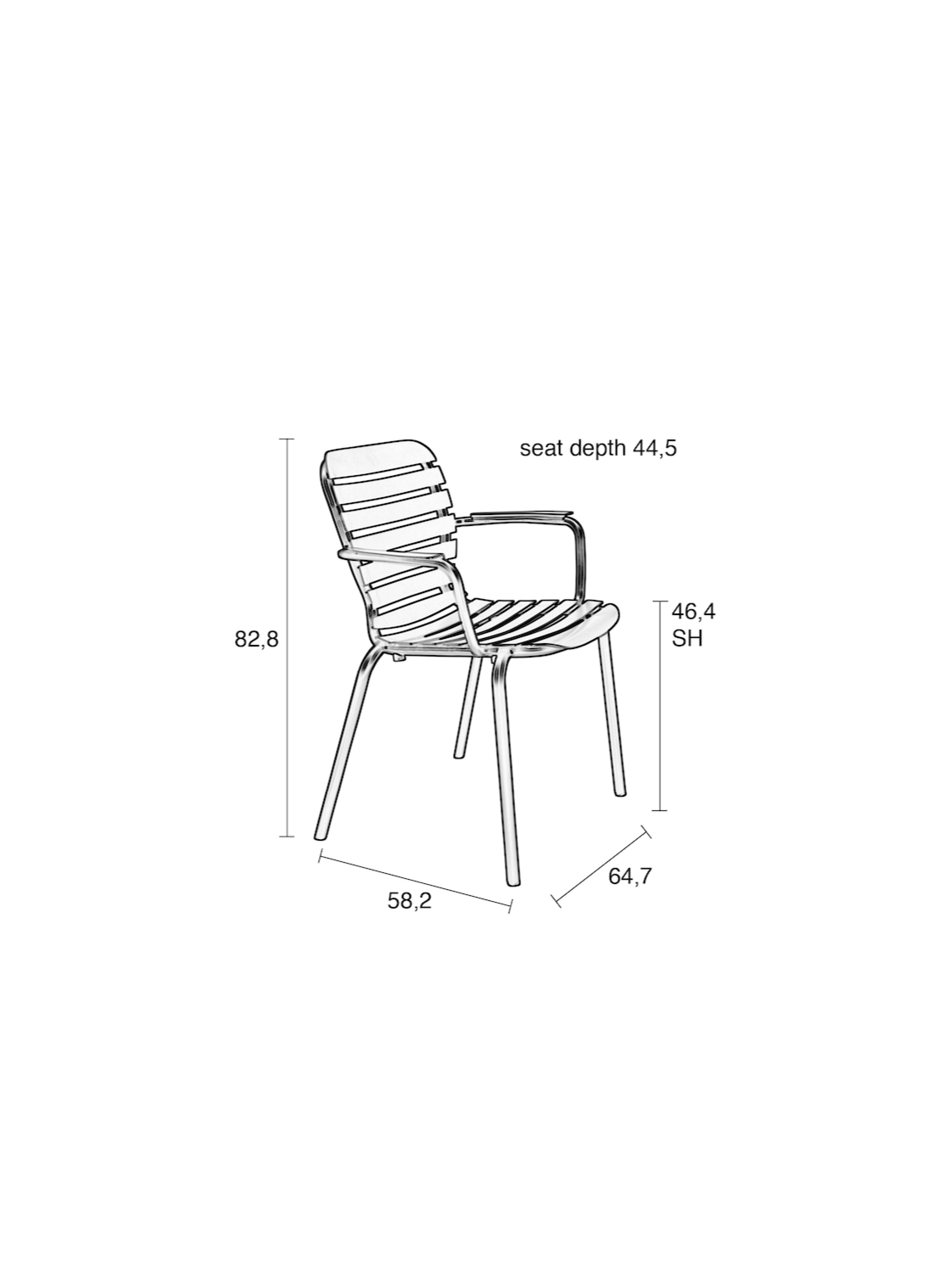 Vondel Outdoor Garden Armchair - Color Options Available