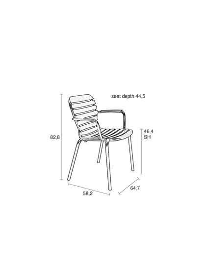 Vondel Outdoor Garden Armchair - Color Options Available