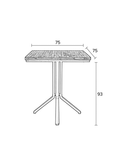 Lil Counter Table Sqaure in Natural