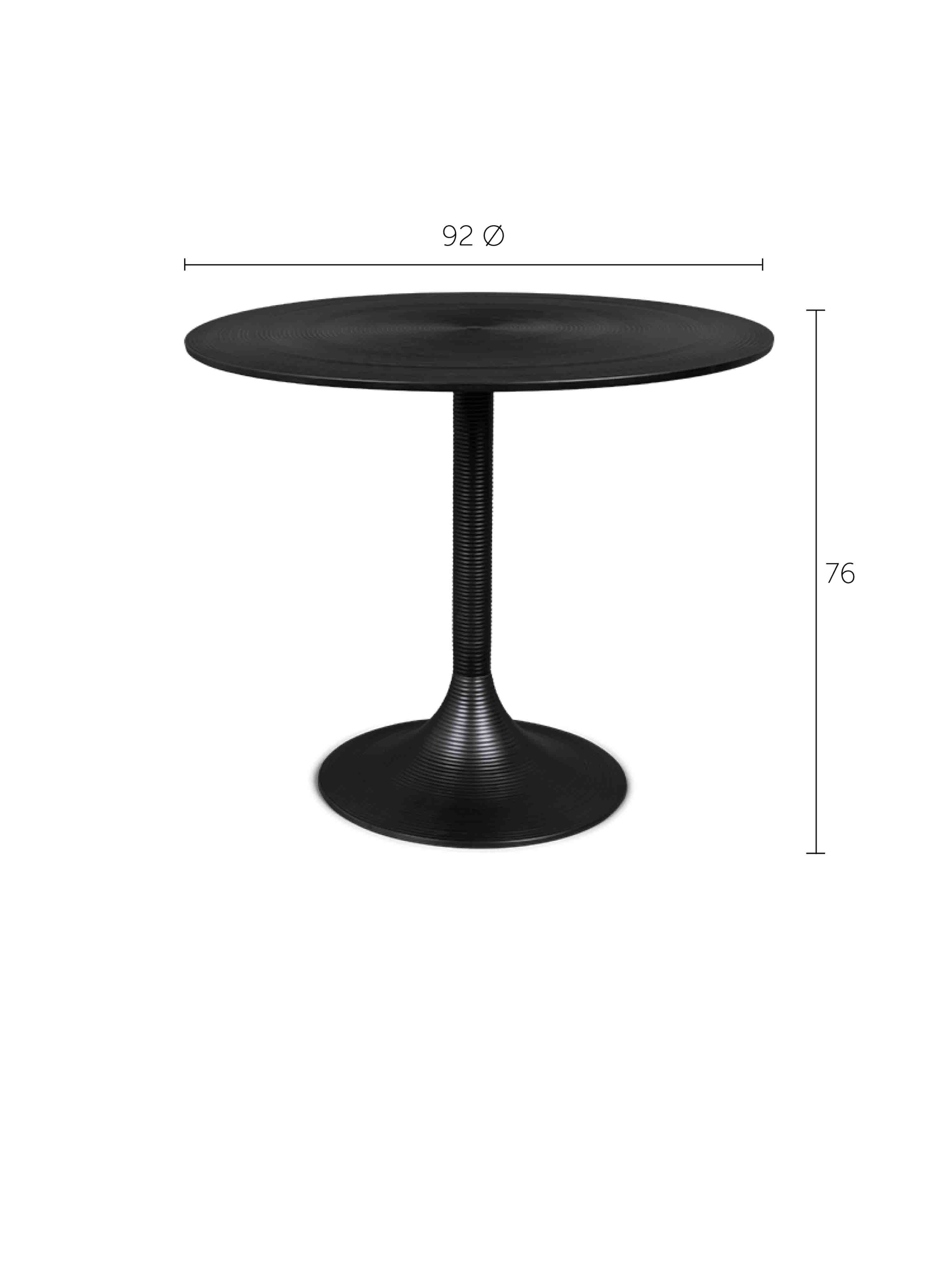 Hypnotising Round Dining Table - Brass