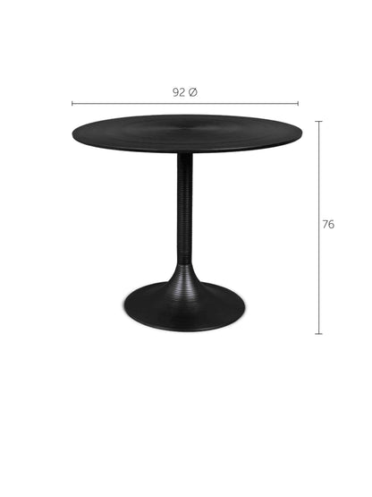 Hypnotising Round Dining Table - Brass