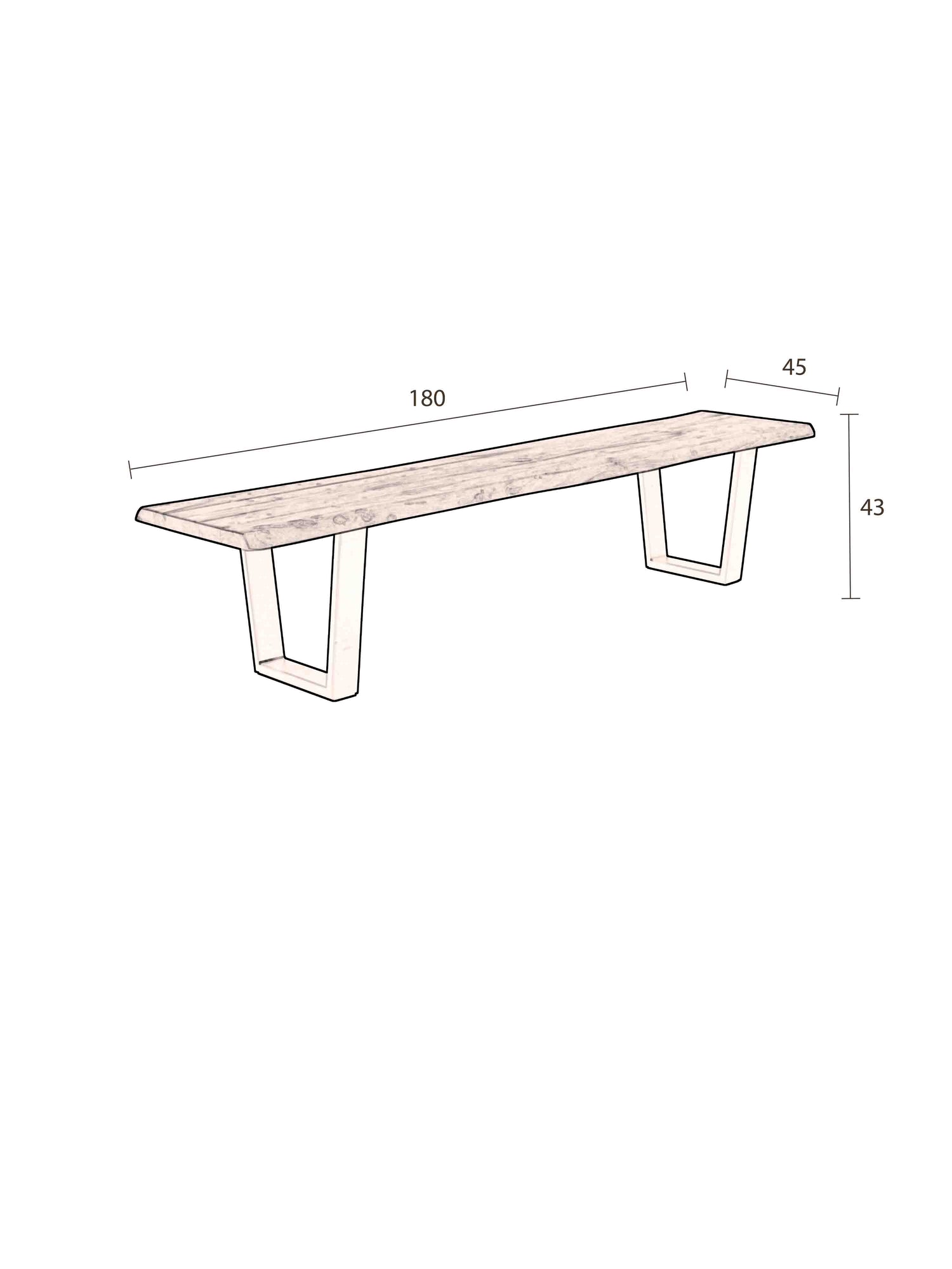 Aka Wooden Bench - 3 sizes available