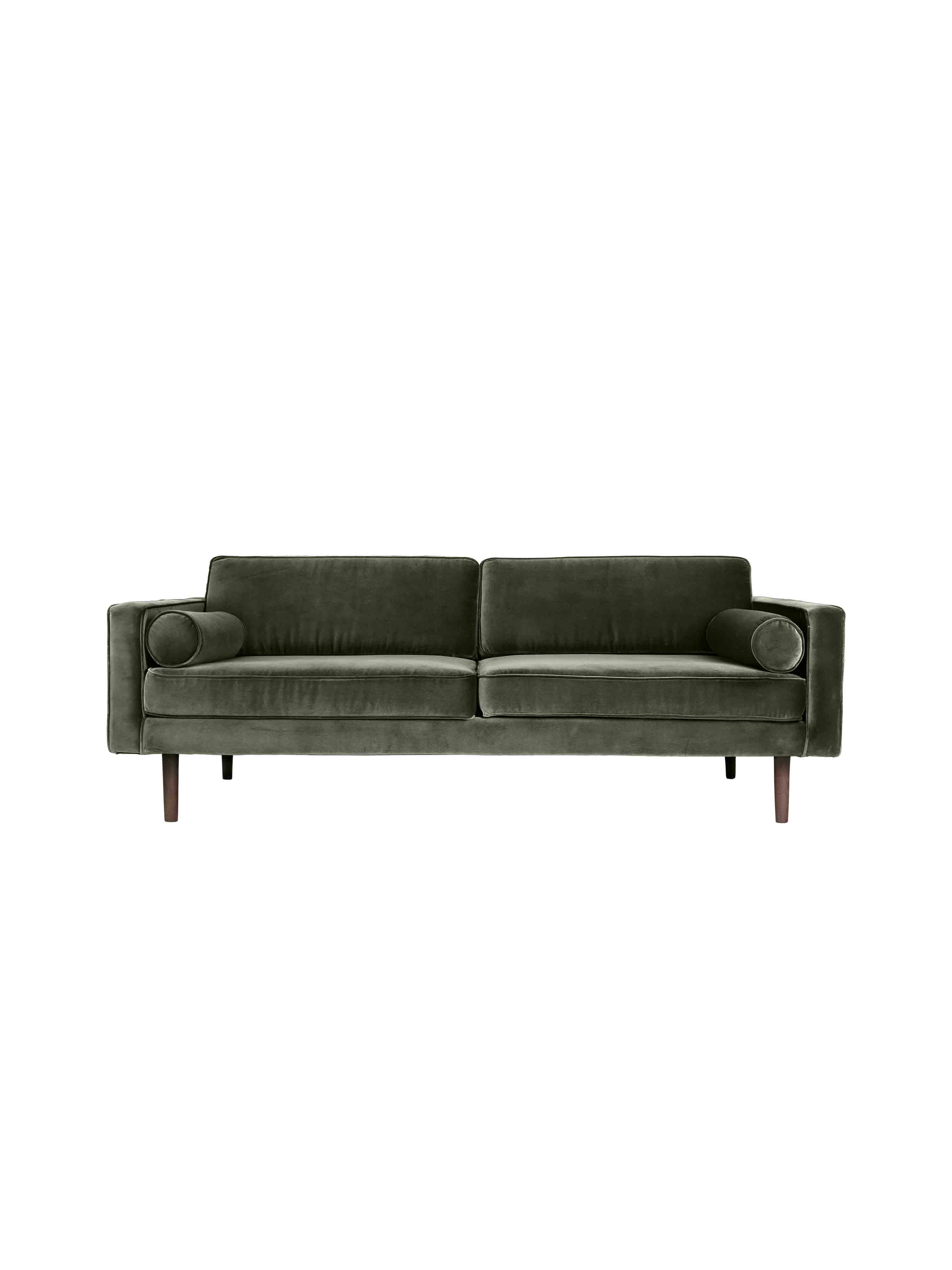 Broste Velvet Wind Sofa in Grape Leaf