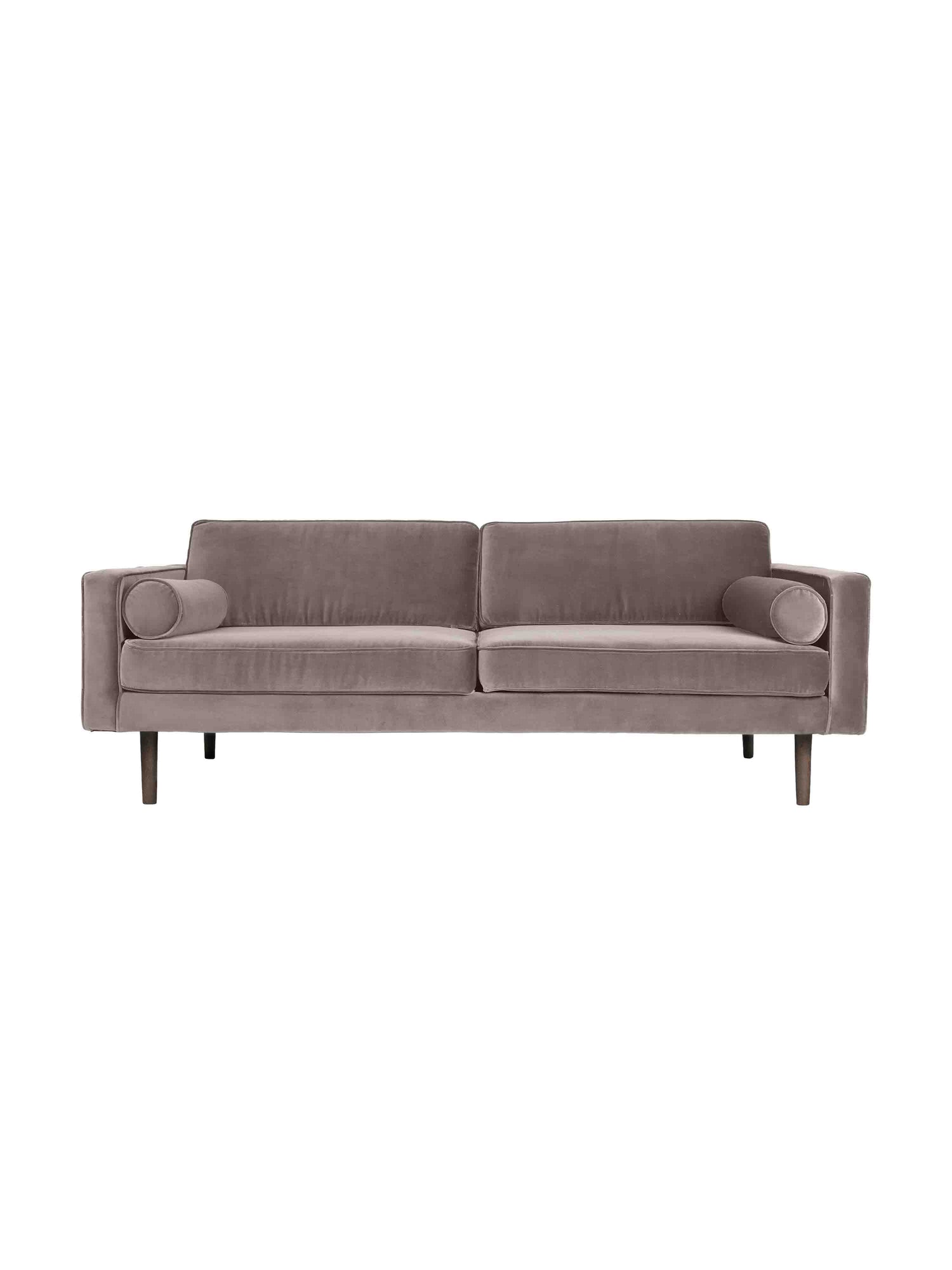 Broste Velvet Wind Sofa in Light Grey