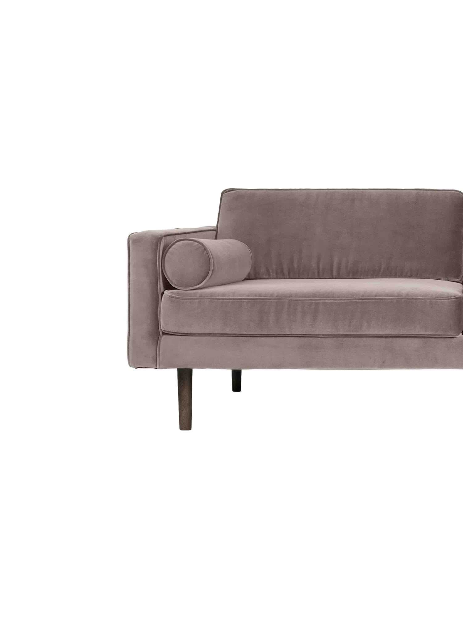 Broste Velvet Wind Sofa in Light Grey