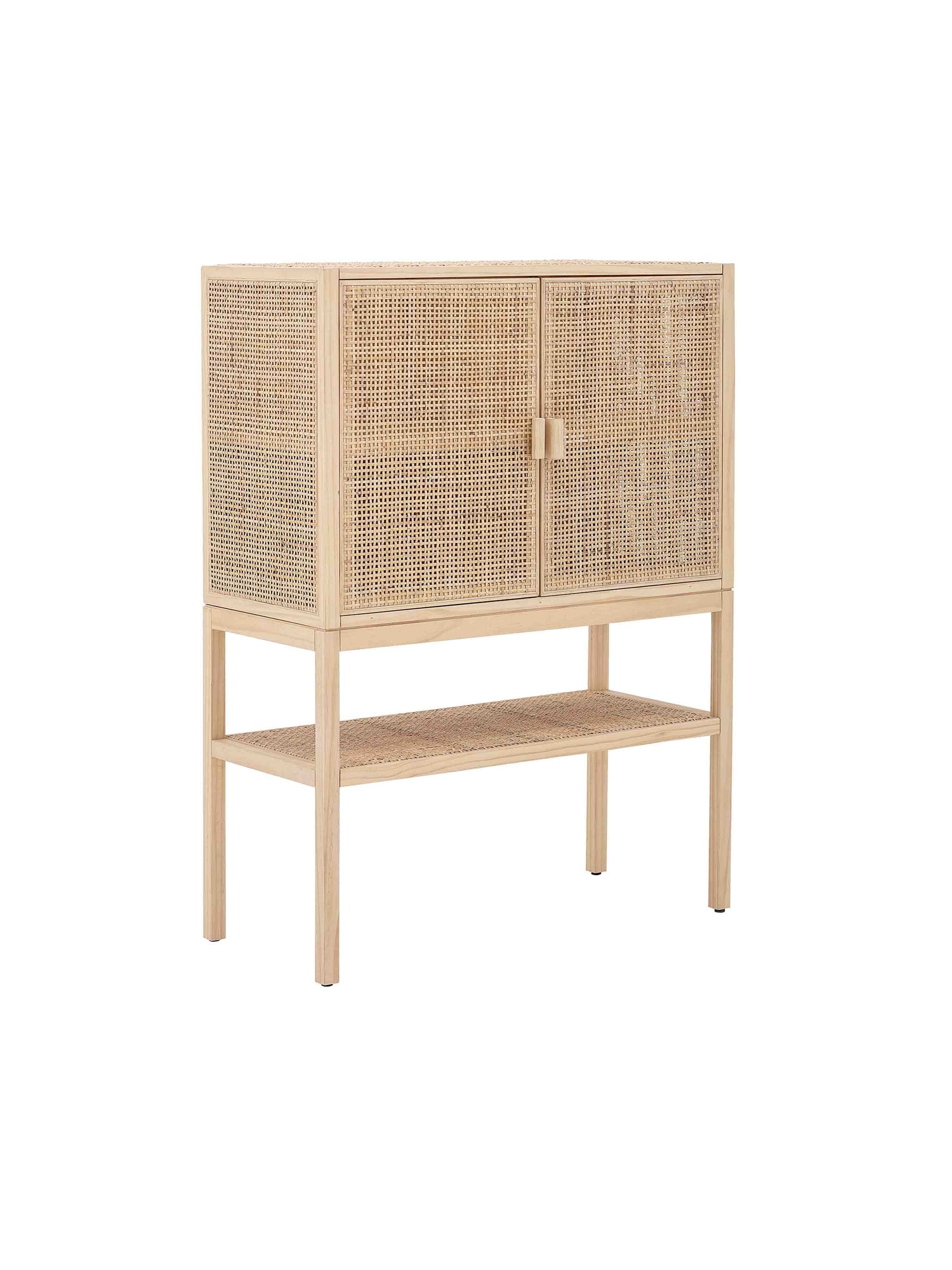 Sanna Rattan Cabinet in Natural Pine