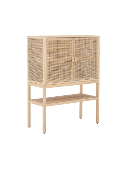 Sanna Rattan Cabinet in Natural Pine