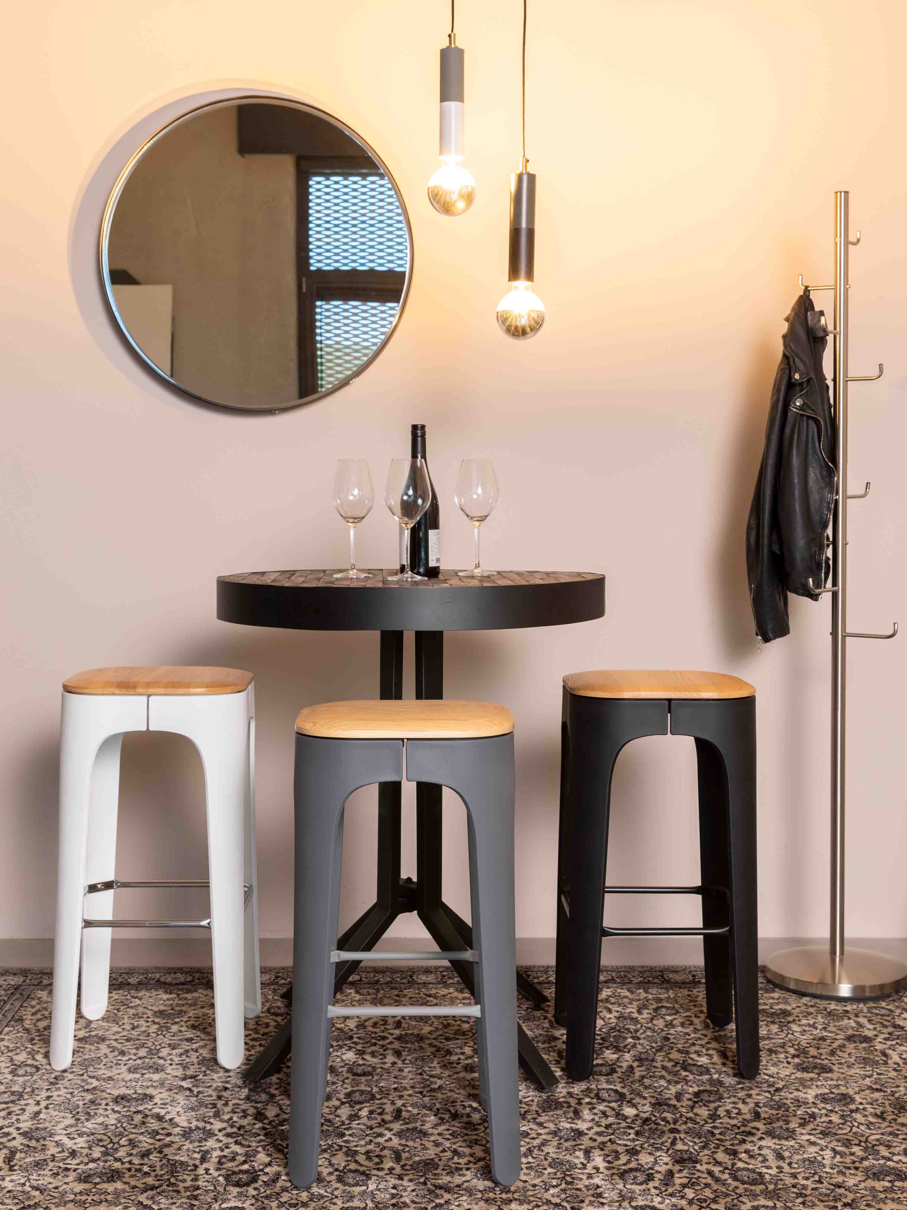 Sitting High Bar Stool - 3 colour options