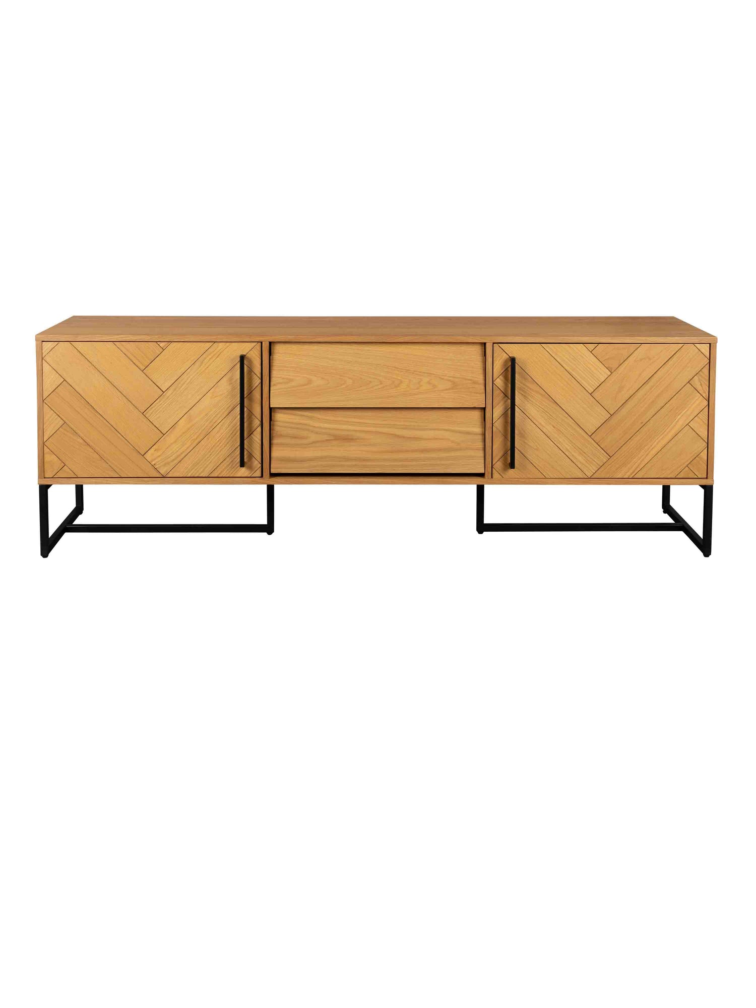 Class Sideboard Low - Oak,Brown and Black