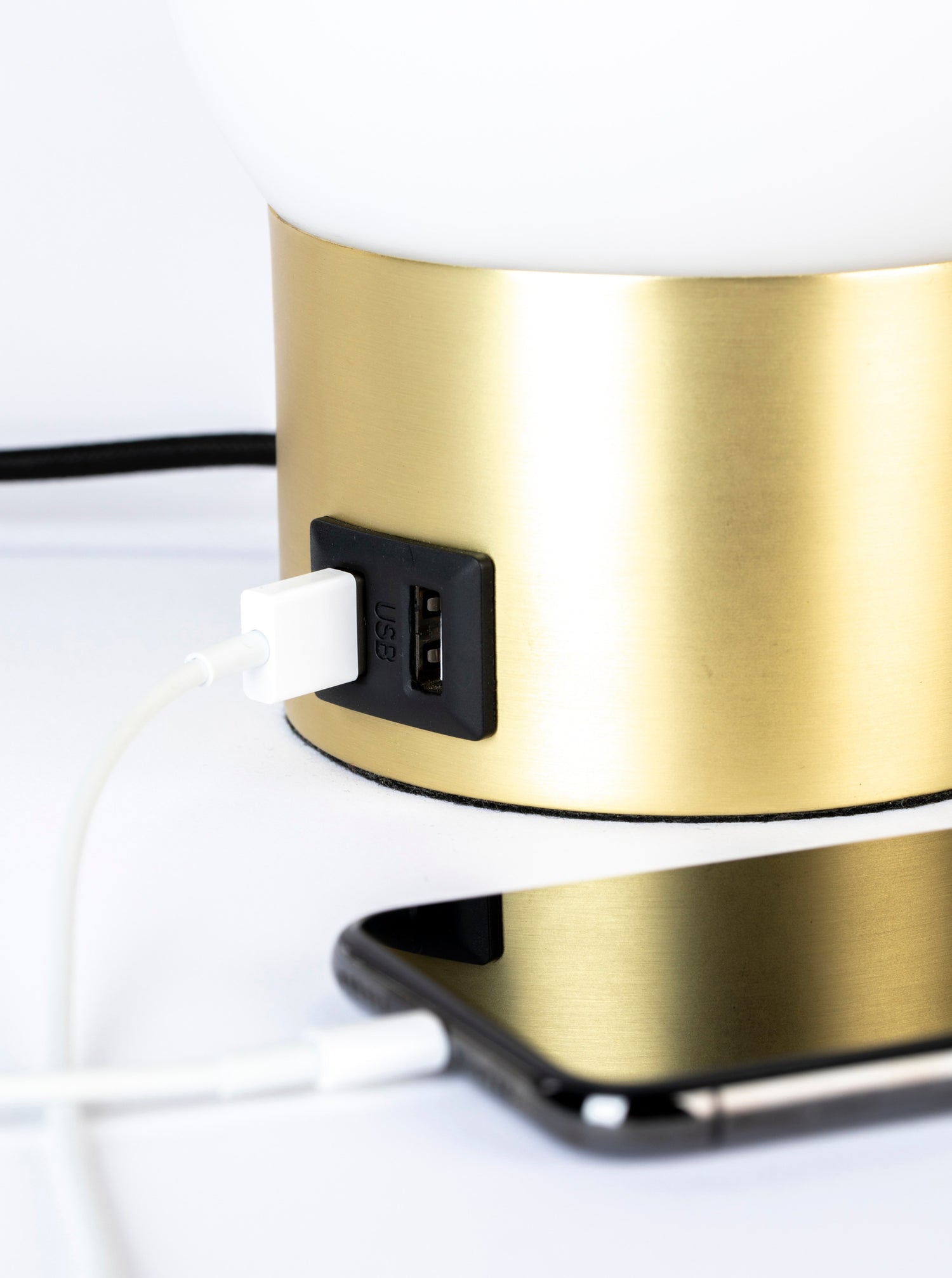 Urban Charger Table Lamp in Gold