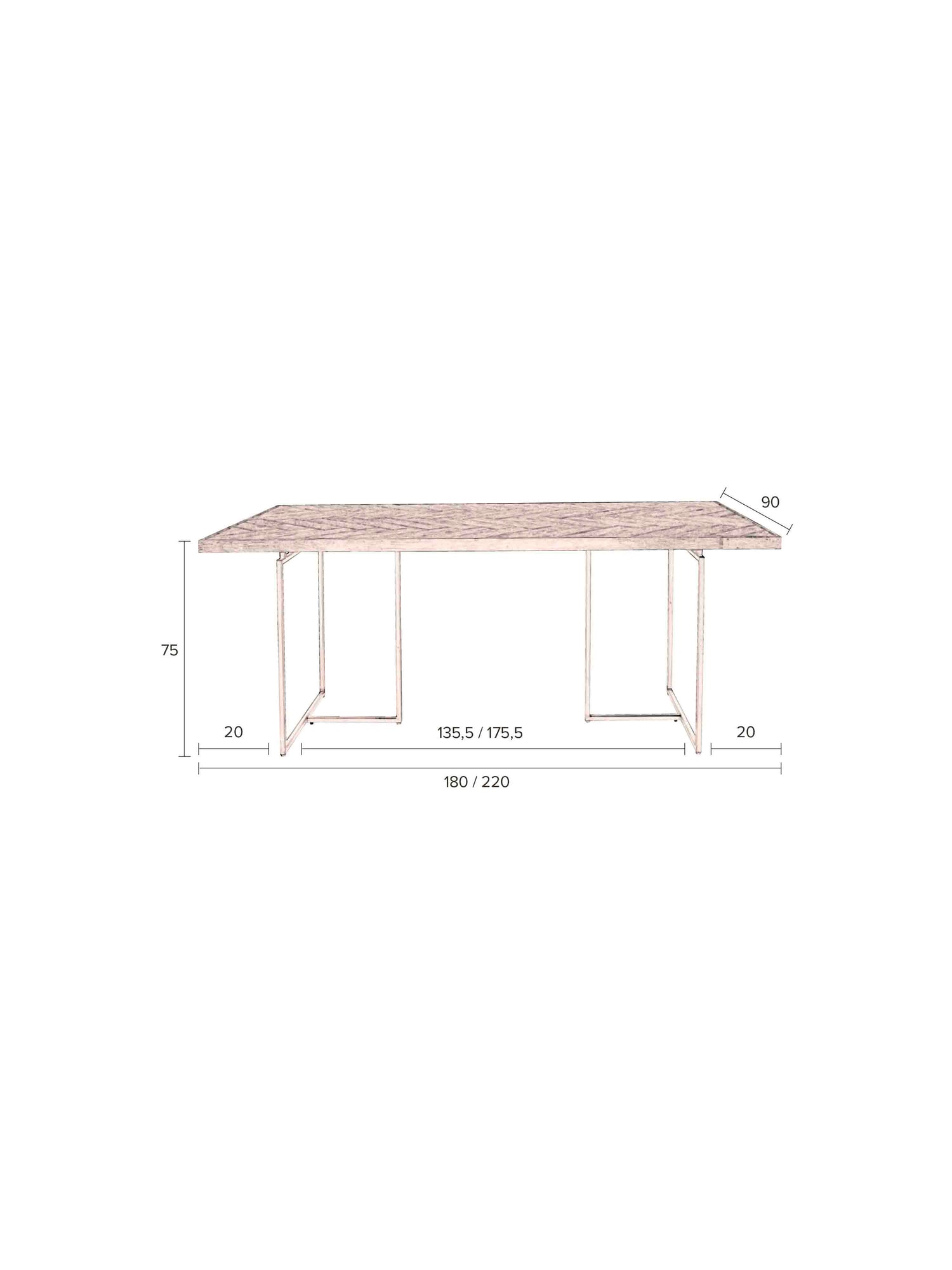 Class Wooden Dining Table - 2 sizes available