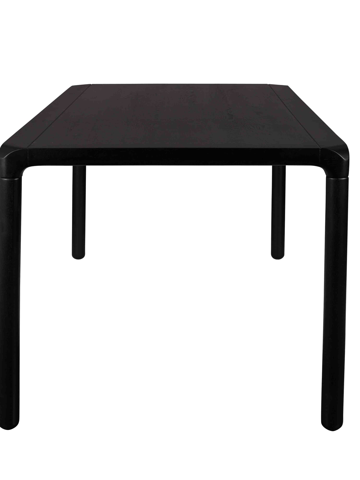 Storm Black Wooden Dining Table  180cm