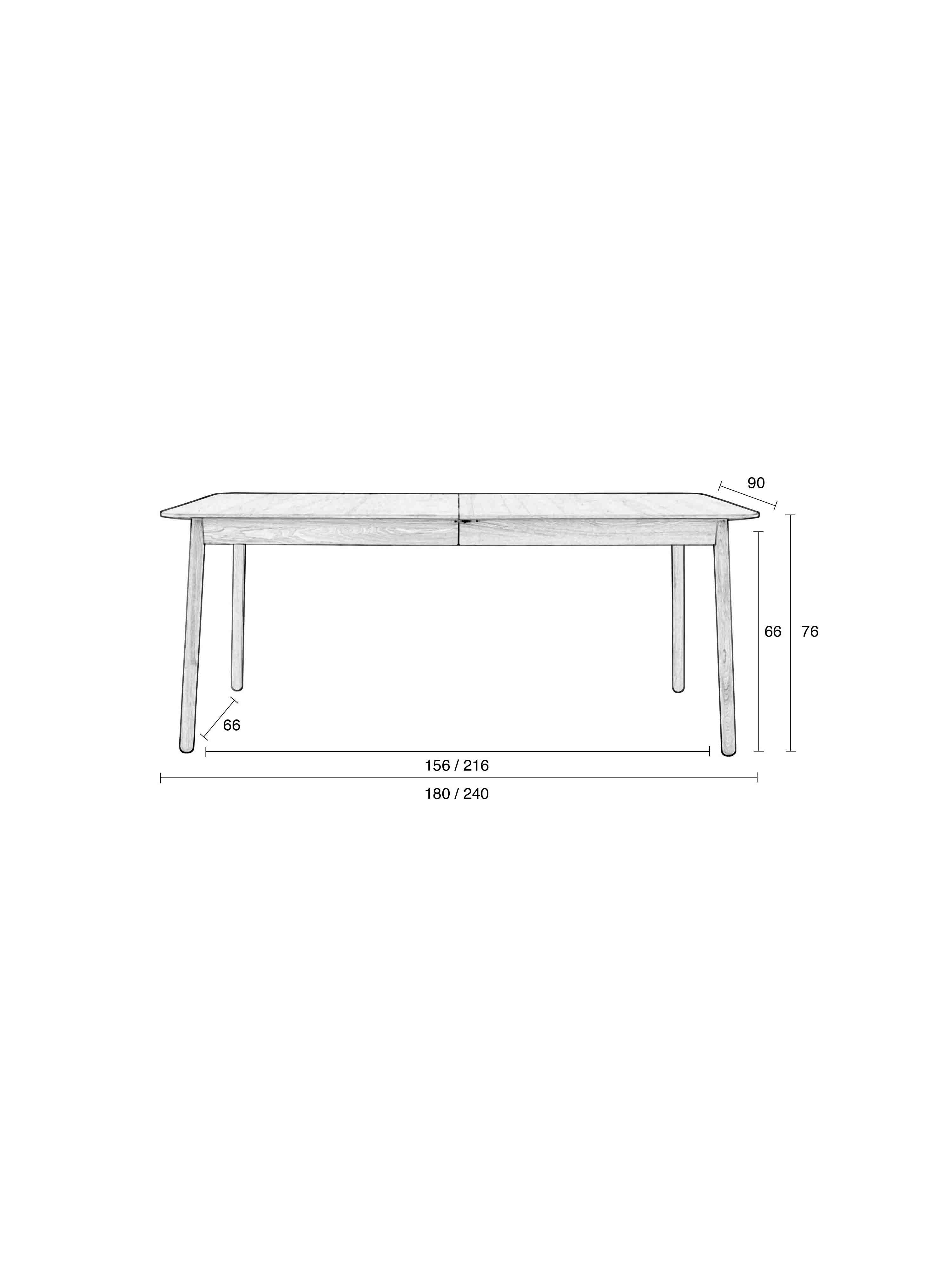 Glimps Dining Extendable Table in Walnut - 2 sizes available