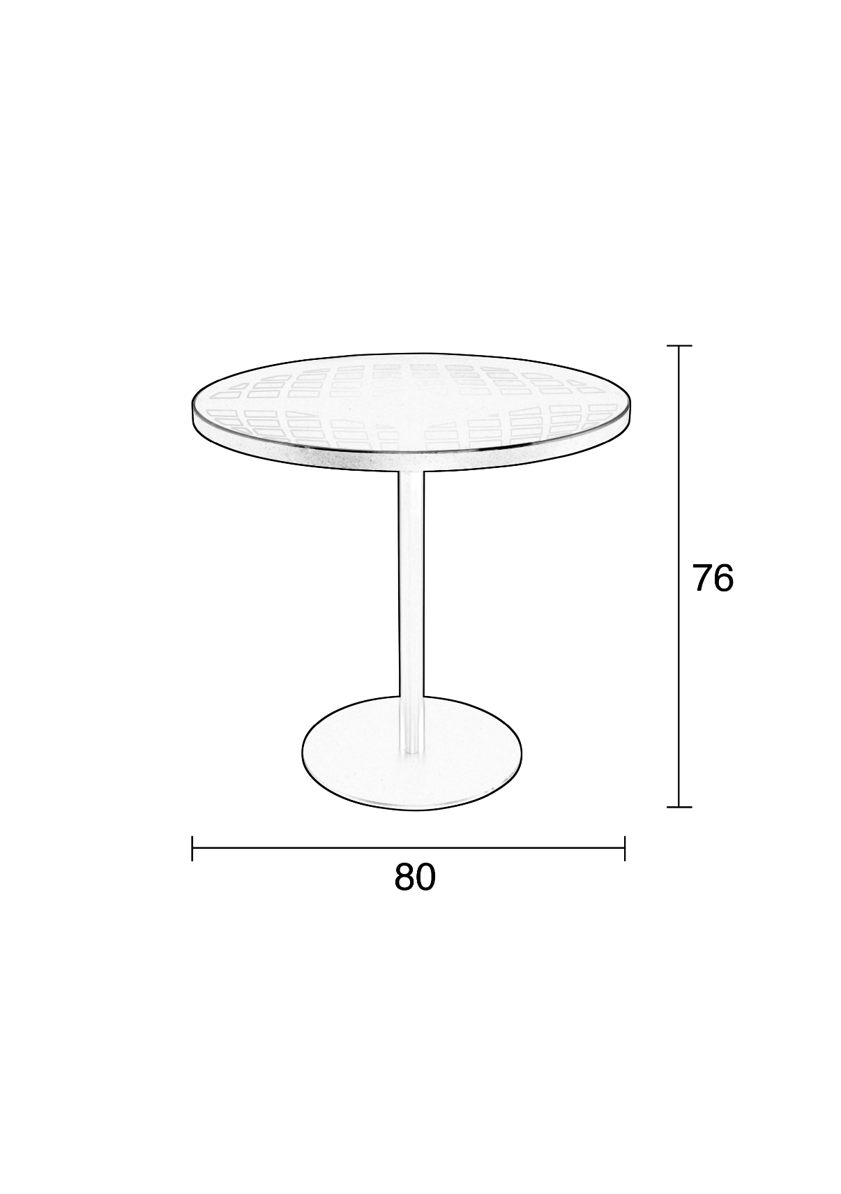 Albert Outdoor Garden Bistro Table