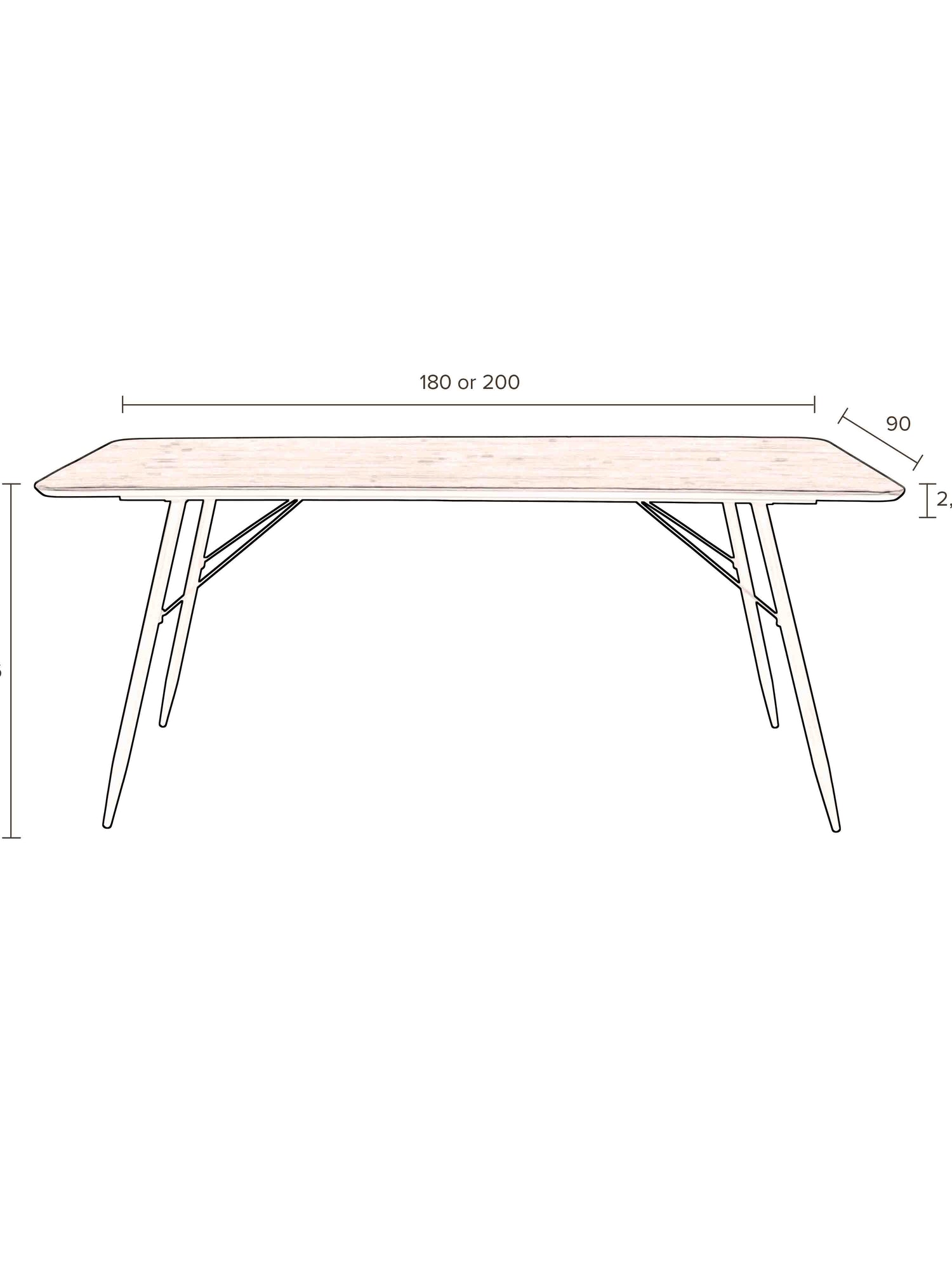 Roger Dining Table in Black - 2 sizes available