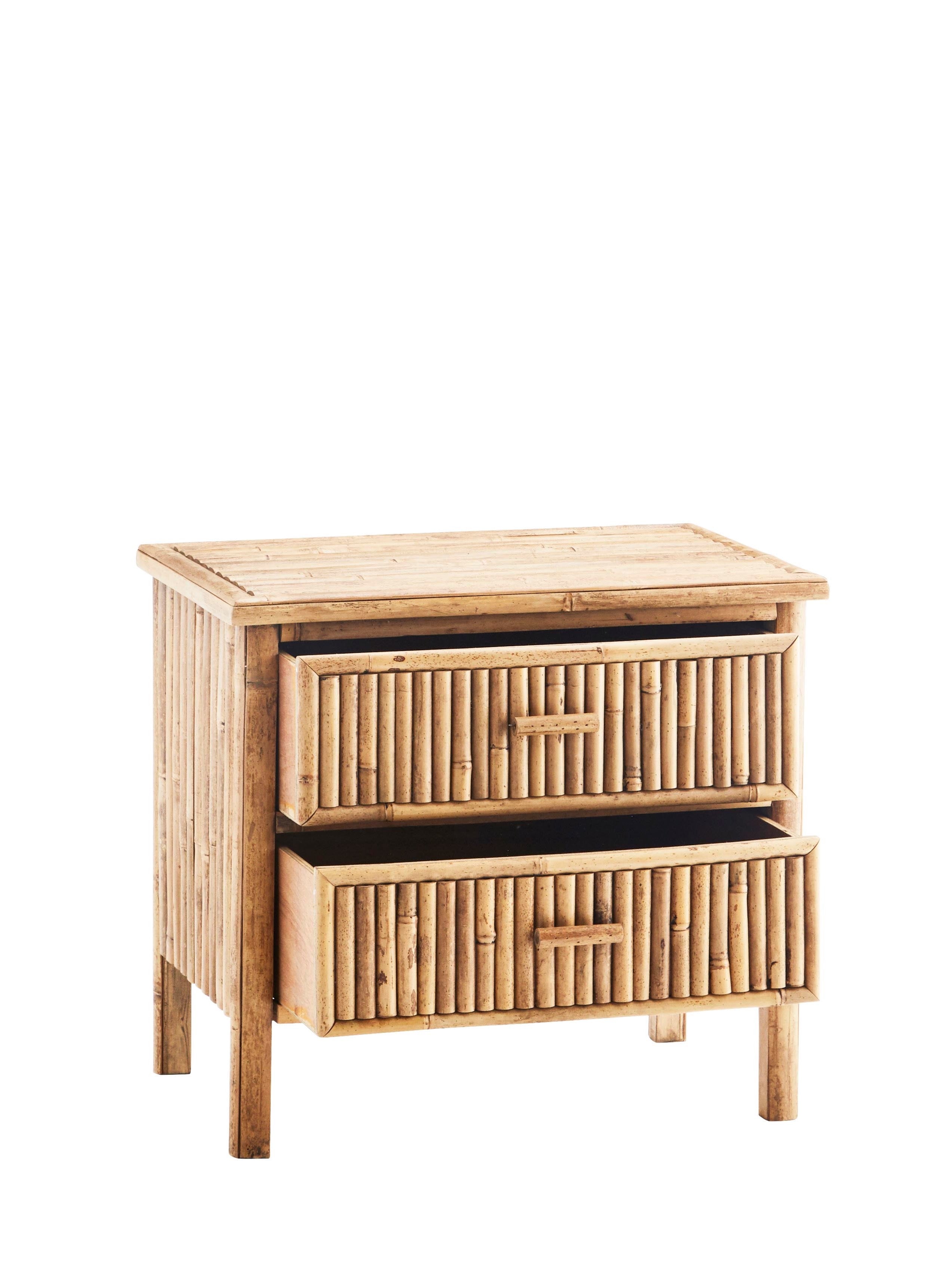 Small Bamboo Cabinet with 2 Drawers