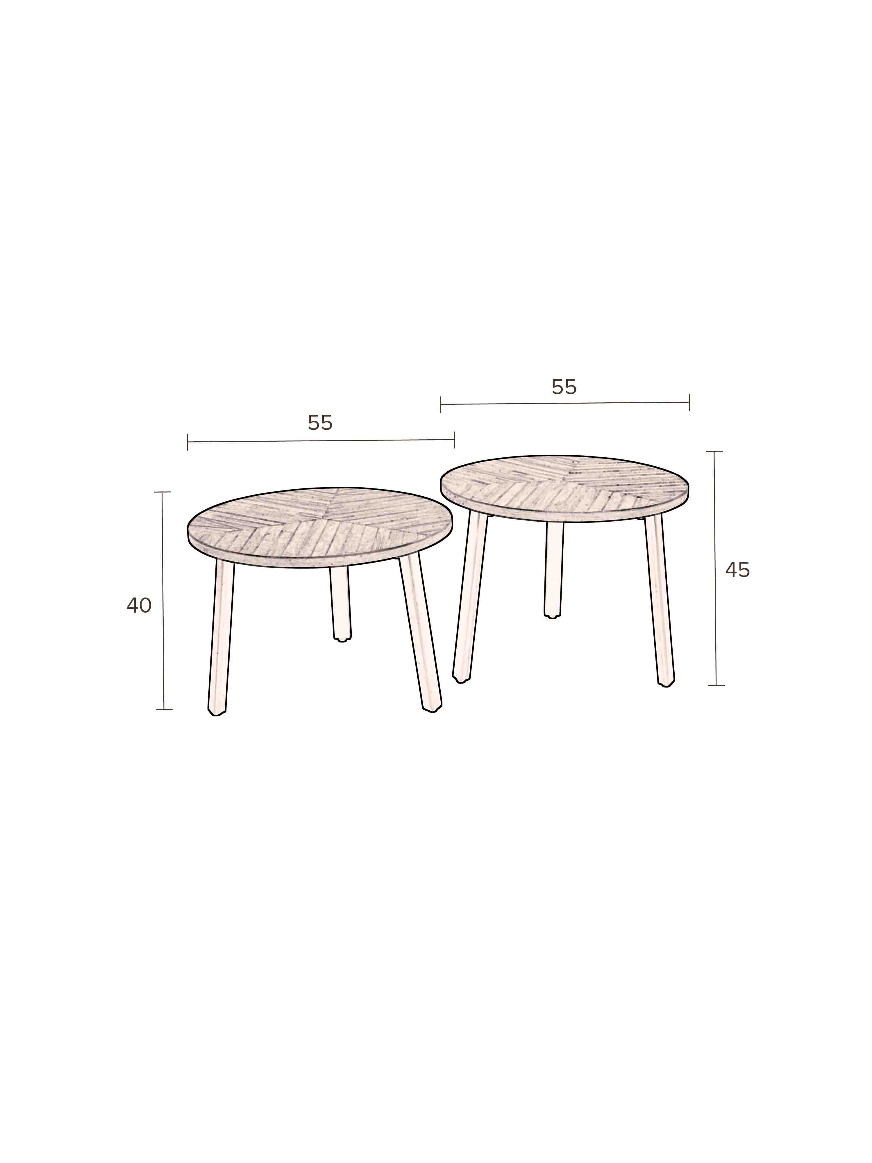 Mundu Coffee Table set of 2