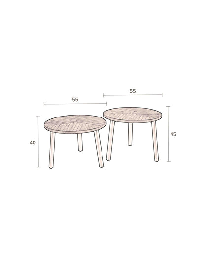 Mundu Coffee Table set of 2