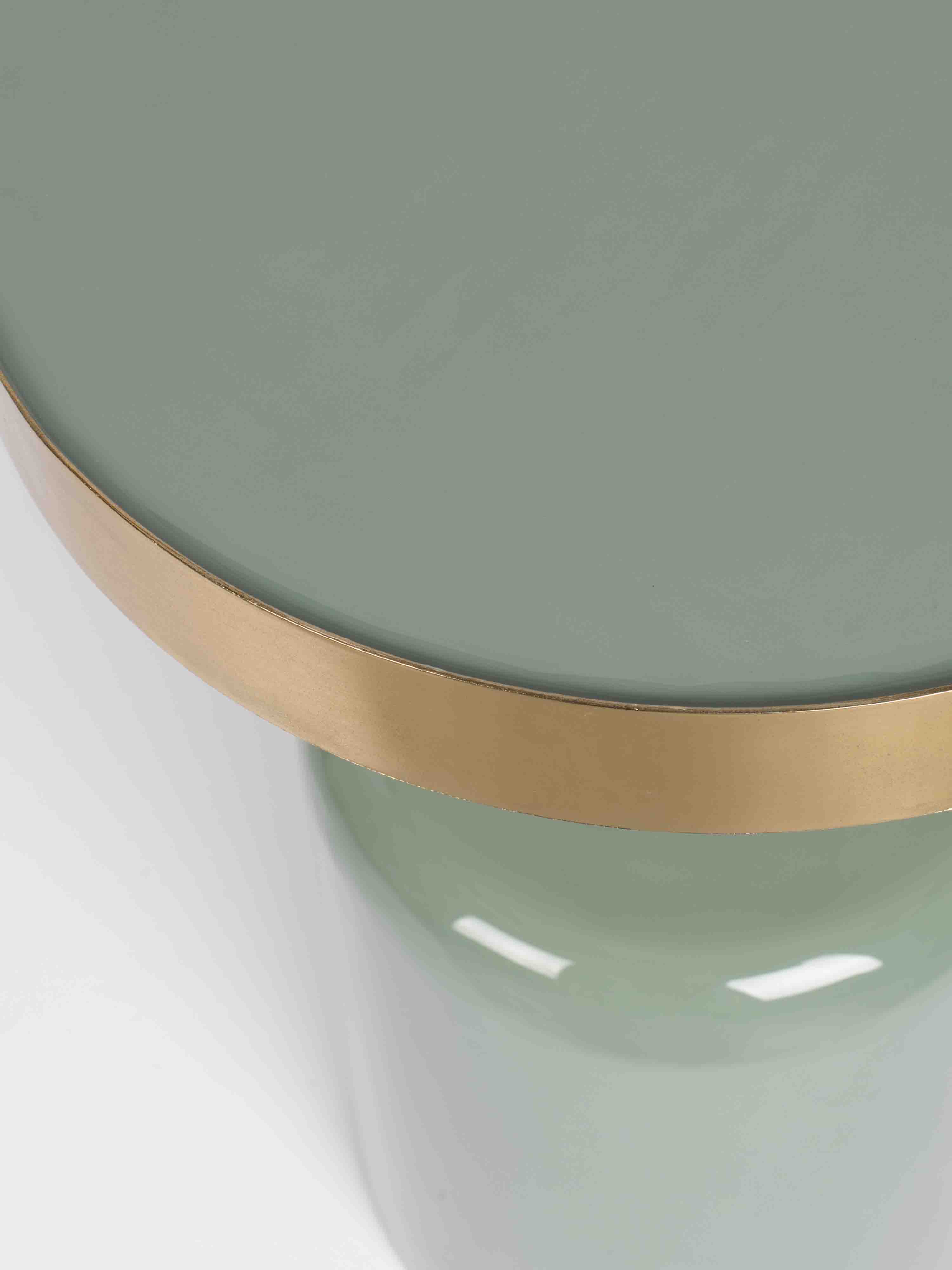 Glam Side Table Green