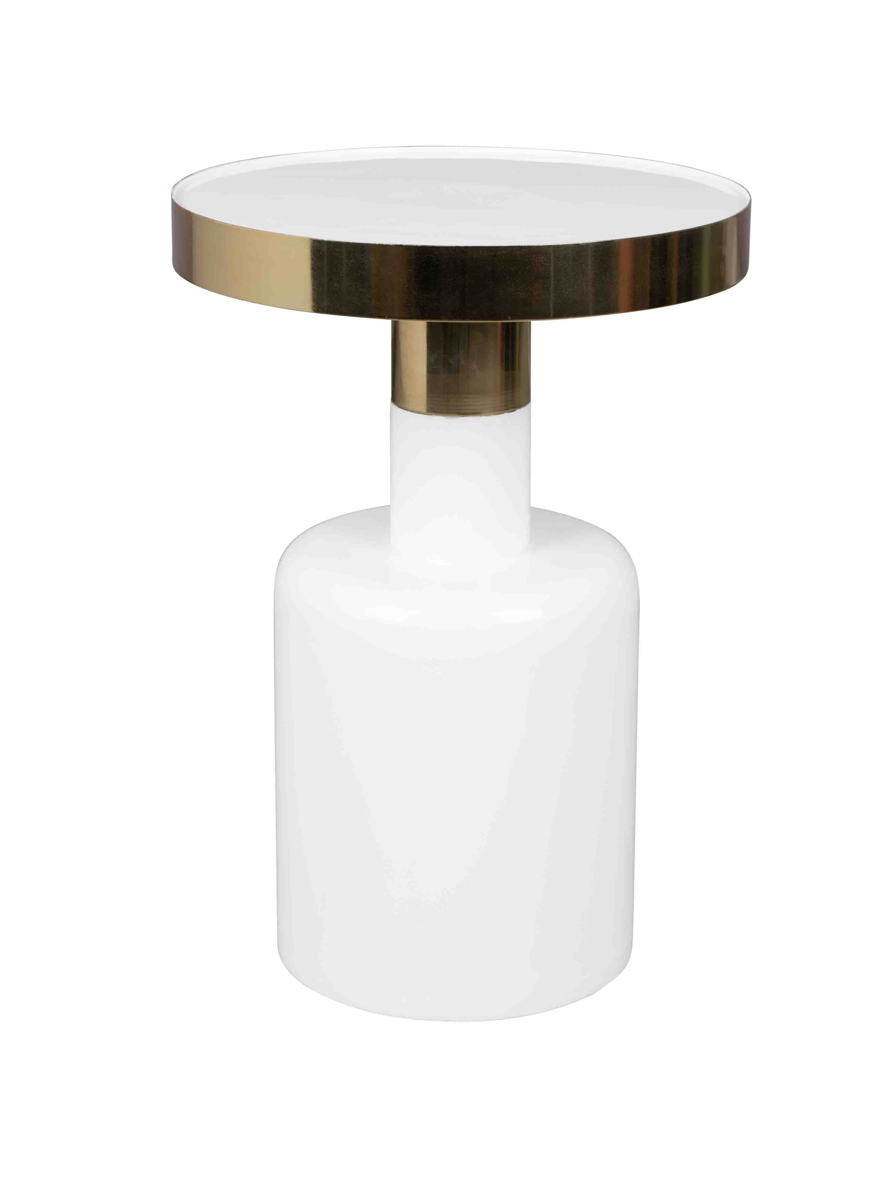 Glam Side Table White