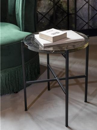 Vidrio Black Side Table