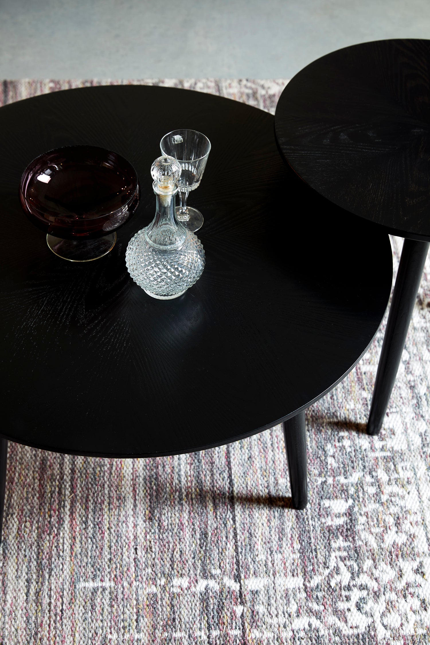 Halifax Round Side Table - Black