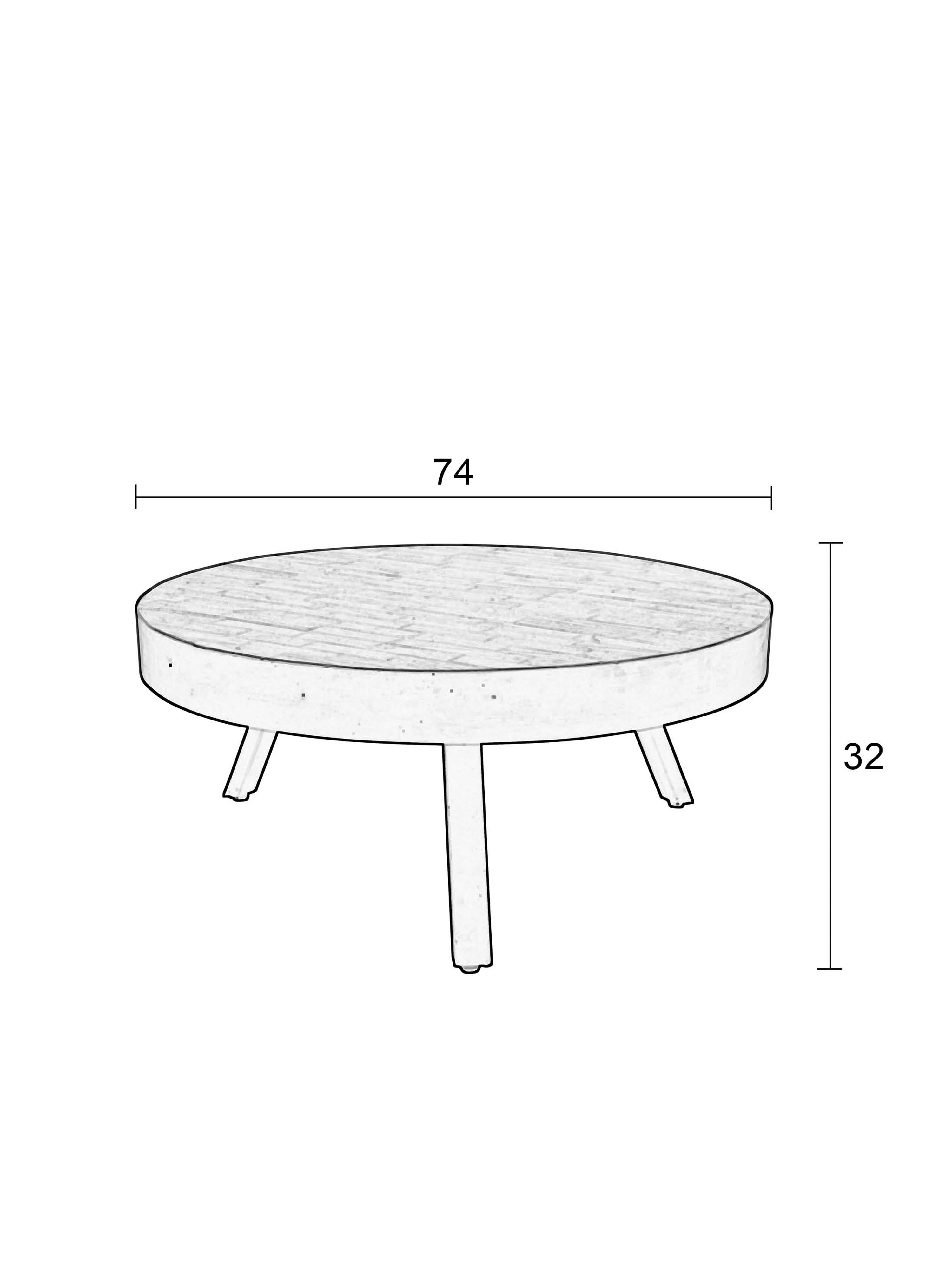 Christie Round Large Coffee Table Large - Black