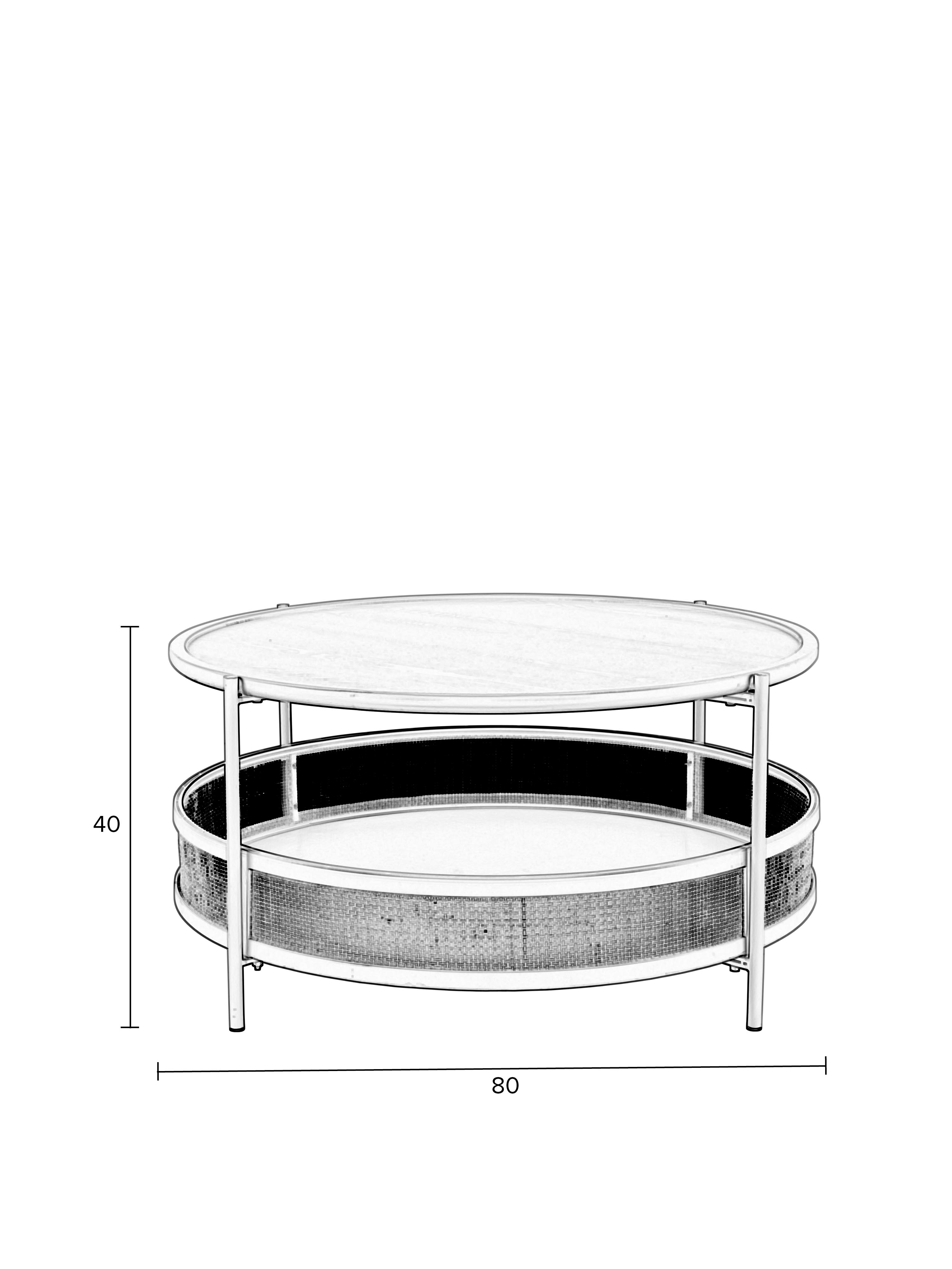 Marvis Sand Rattan Round Coffee Table