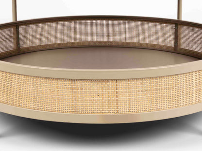 Marvis Sand Rattan Round Coffee Table