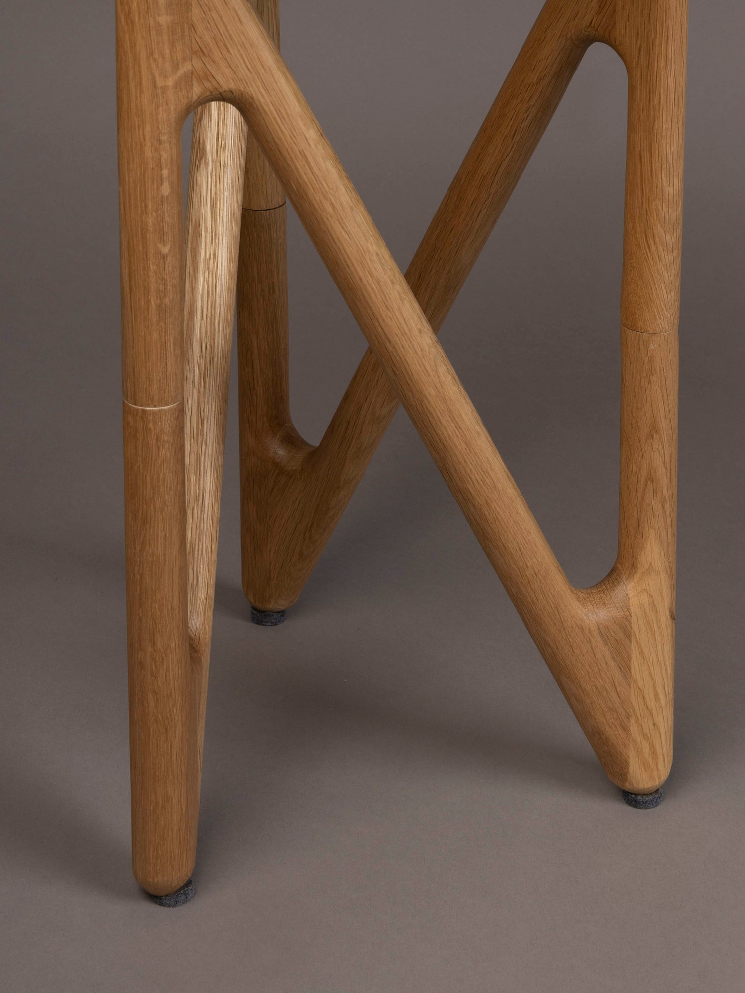 Naia Oak &amp; Glass Side Table