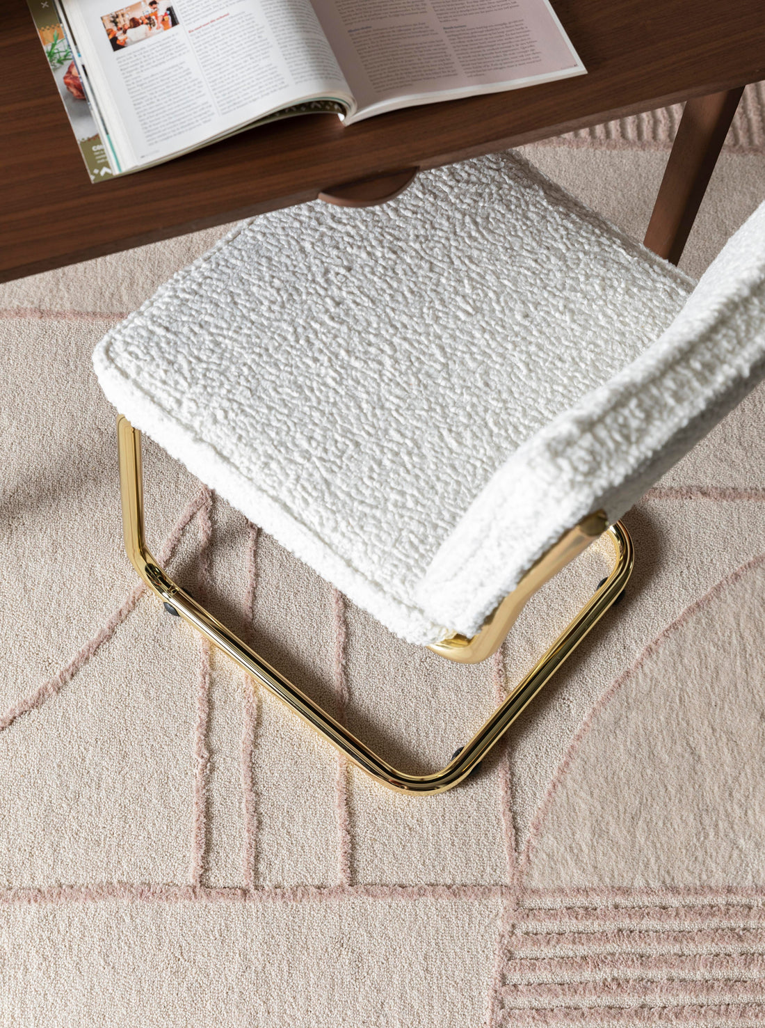 Bliss Carpet in Natural and Pink - 3 Sizes Available